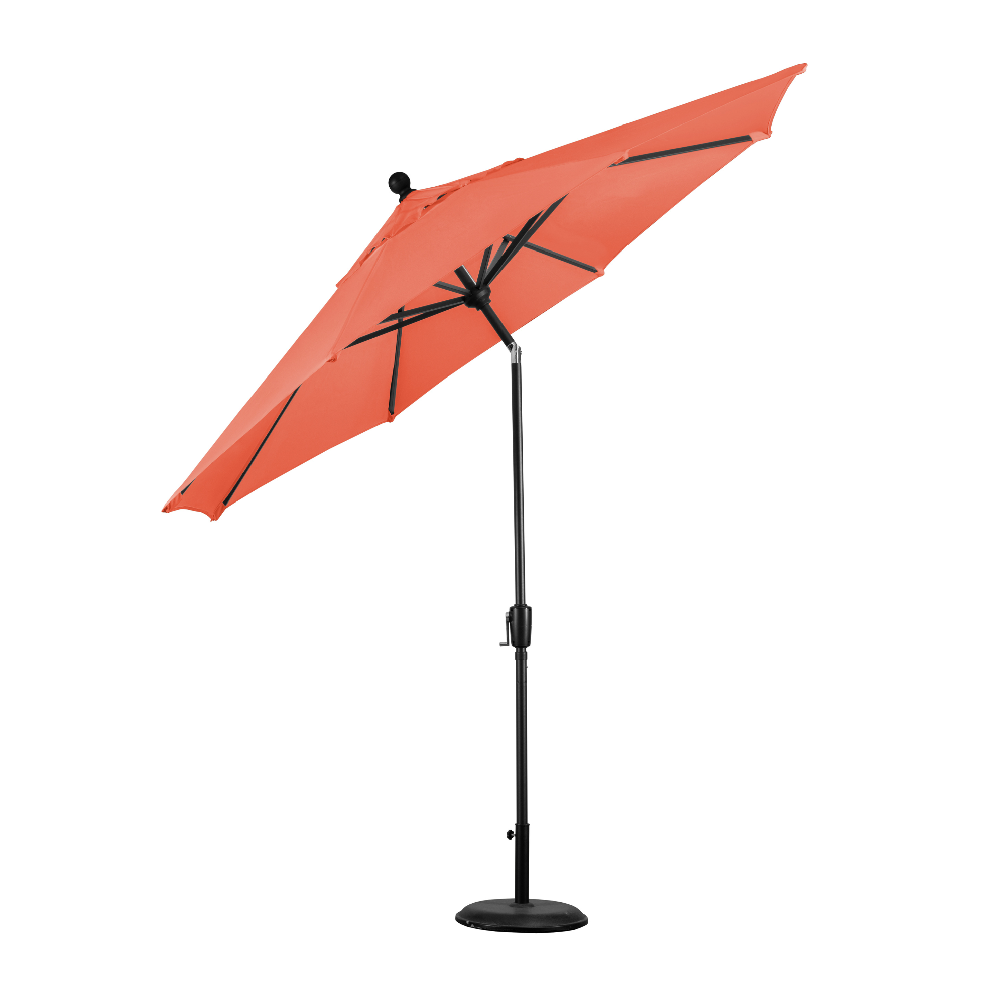 rio 270cm tangerine umbrella shelta tilted