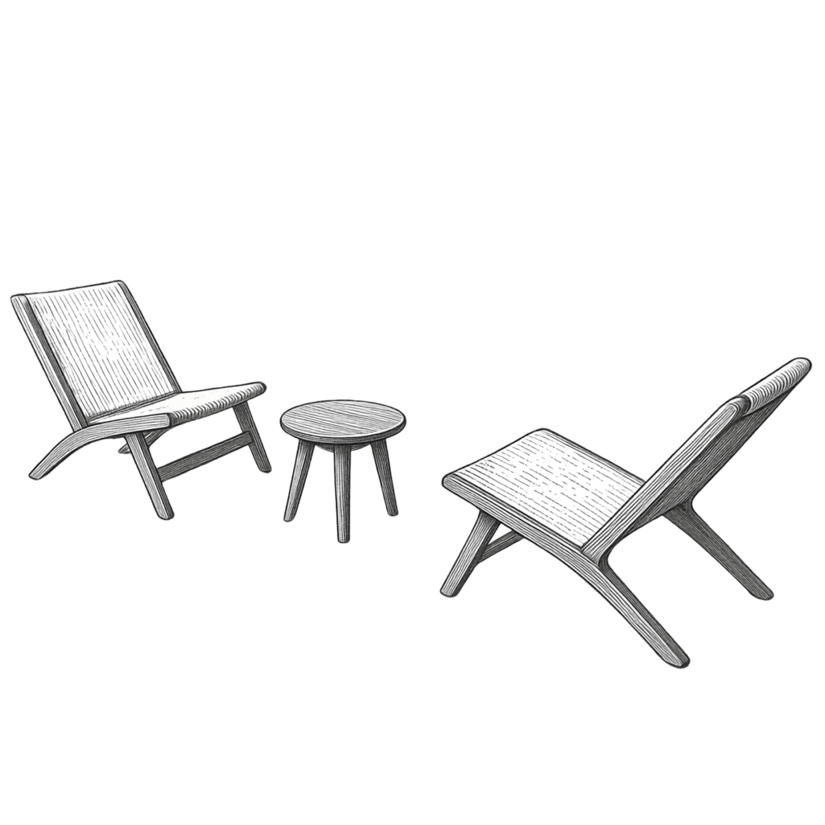 Salem 3pce Occasional Setting - Southend 190 - Lume Outdoor Living
