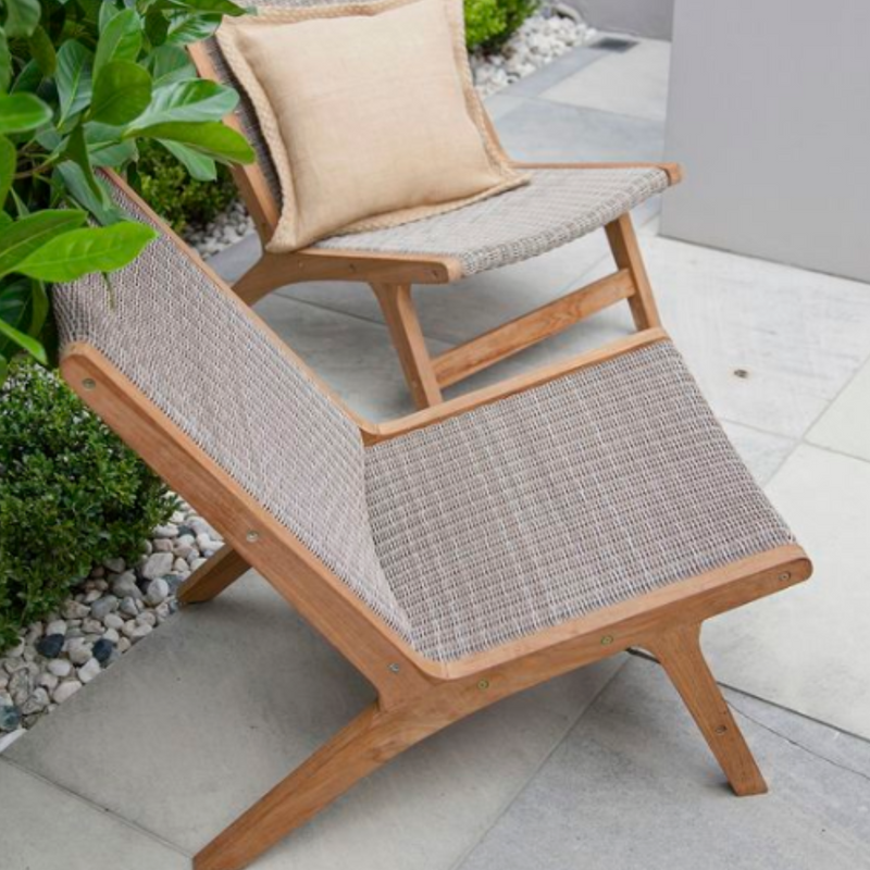 Salem Wicker Low Lounge 3pce Outdoor Setting - Irish Coffee