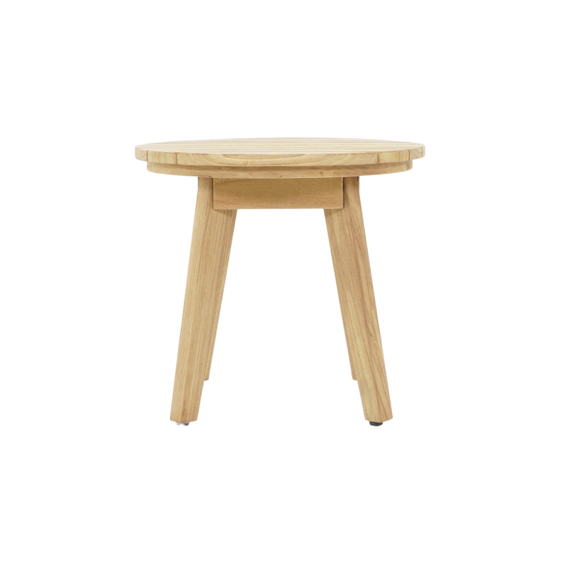 Salem 40cm round, low, outdoor teak side table