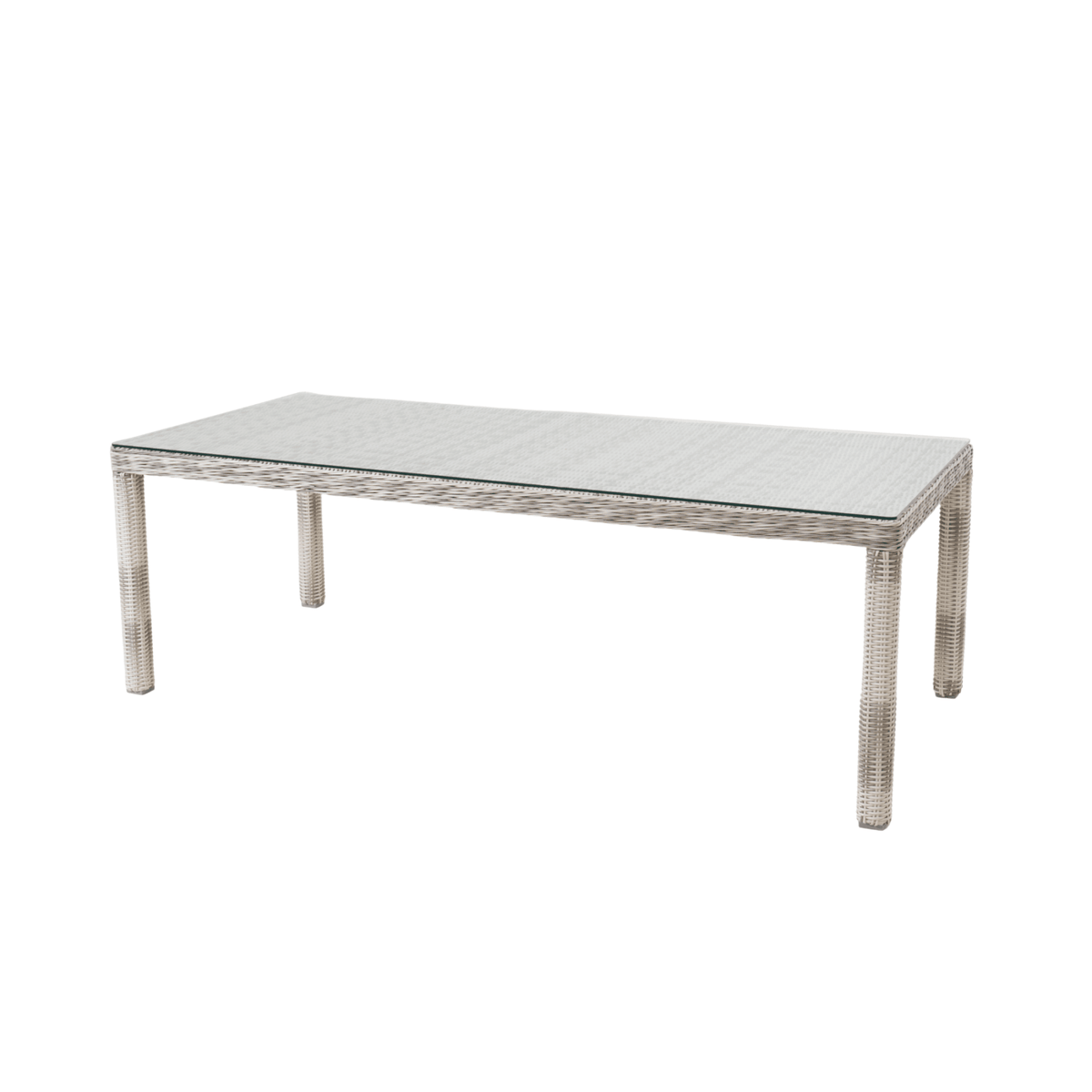 San Jose 230x100cm Dining Table - Zen White - Lume Outdoor Living
