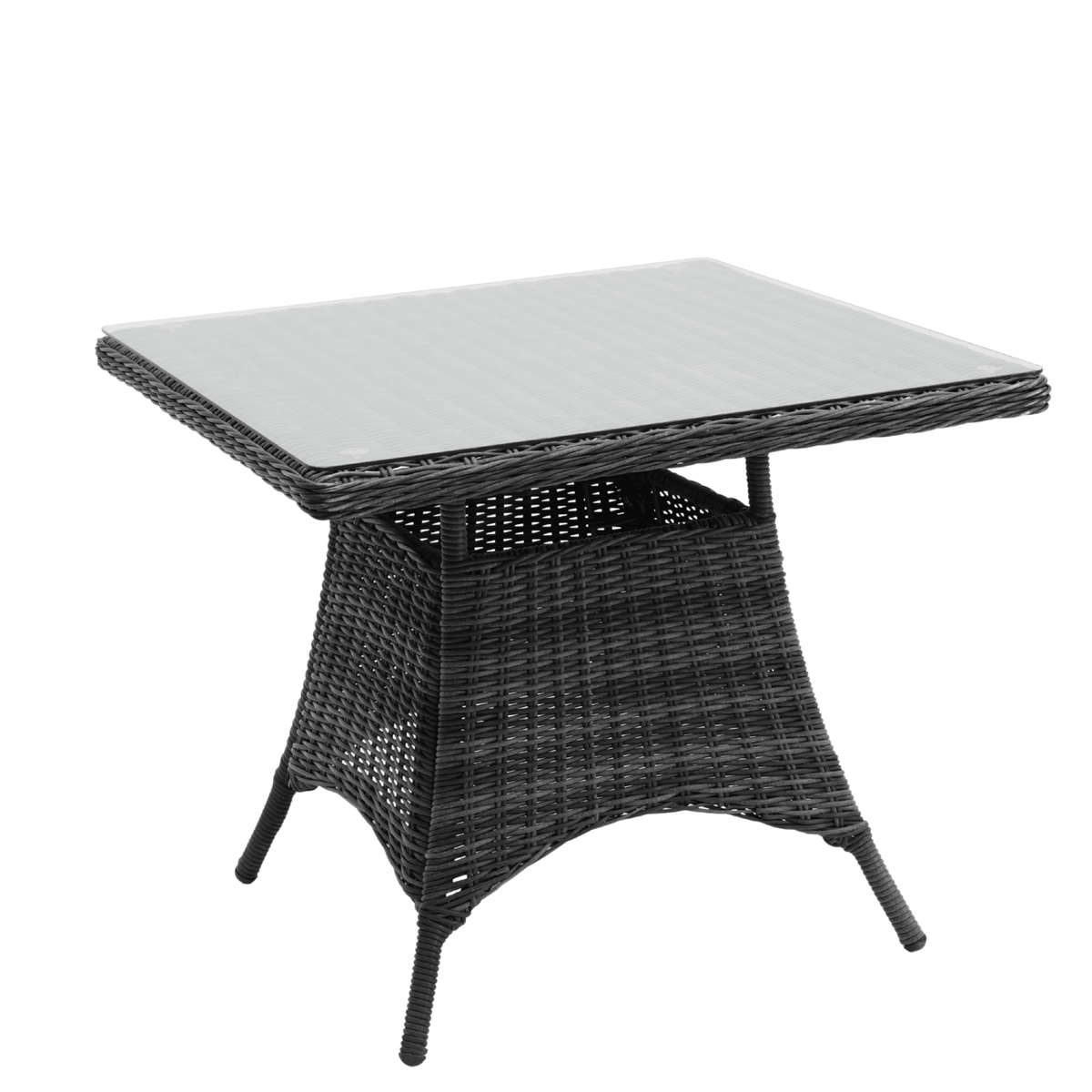San Jose 90cm Square Dining Table - Castle Grey - Lume Outdoor Living