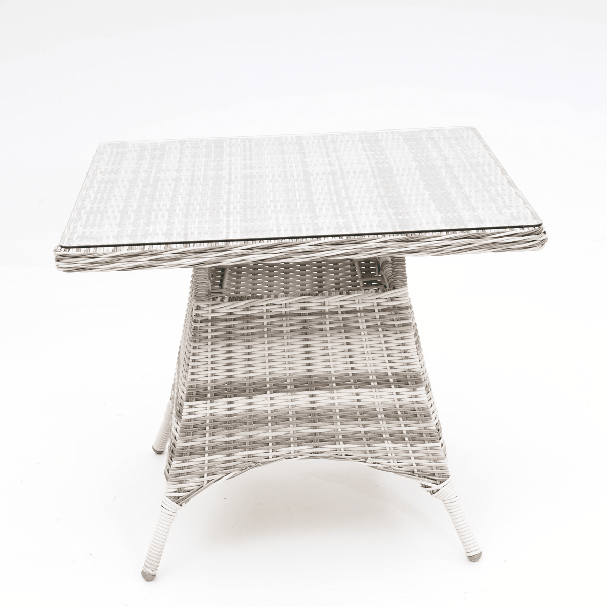 San Jose 90cm Square Dining Table - Zen White - Lume Outdoor Living