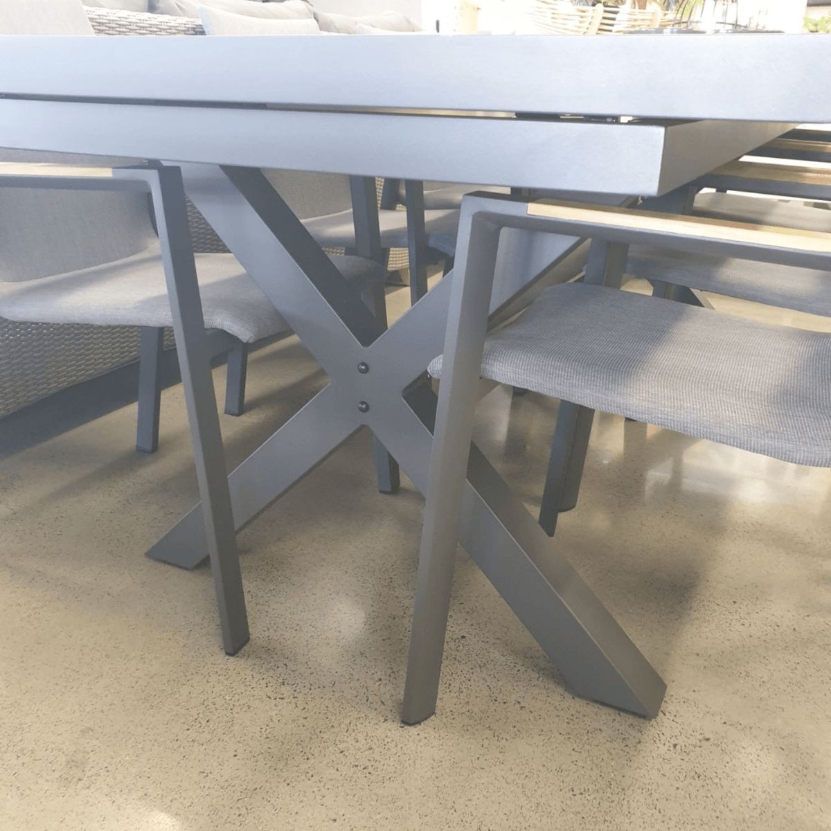 Santiago Extendable & Bronte 200-260x100cm 7pce Dining Setting - Lume Outdoor Living