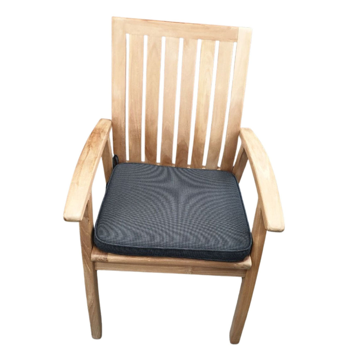 Shelta Haven Chair Seat Pad - Charcoal - Lume Outdoor Living