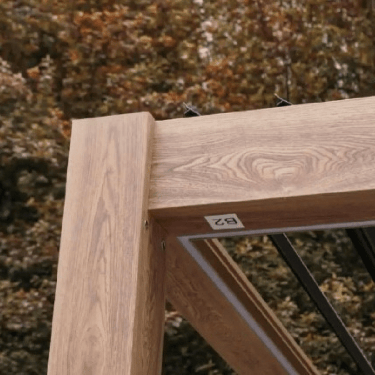 Shelta Kayden Semi Permanent Aluminium Pergola - Wood-Look - 2 sizes - Lume Outdoor Living