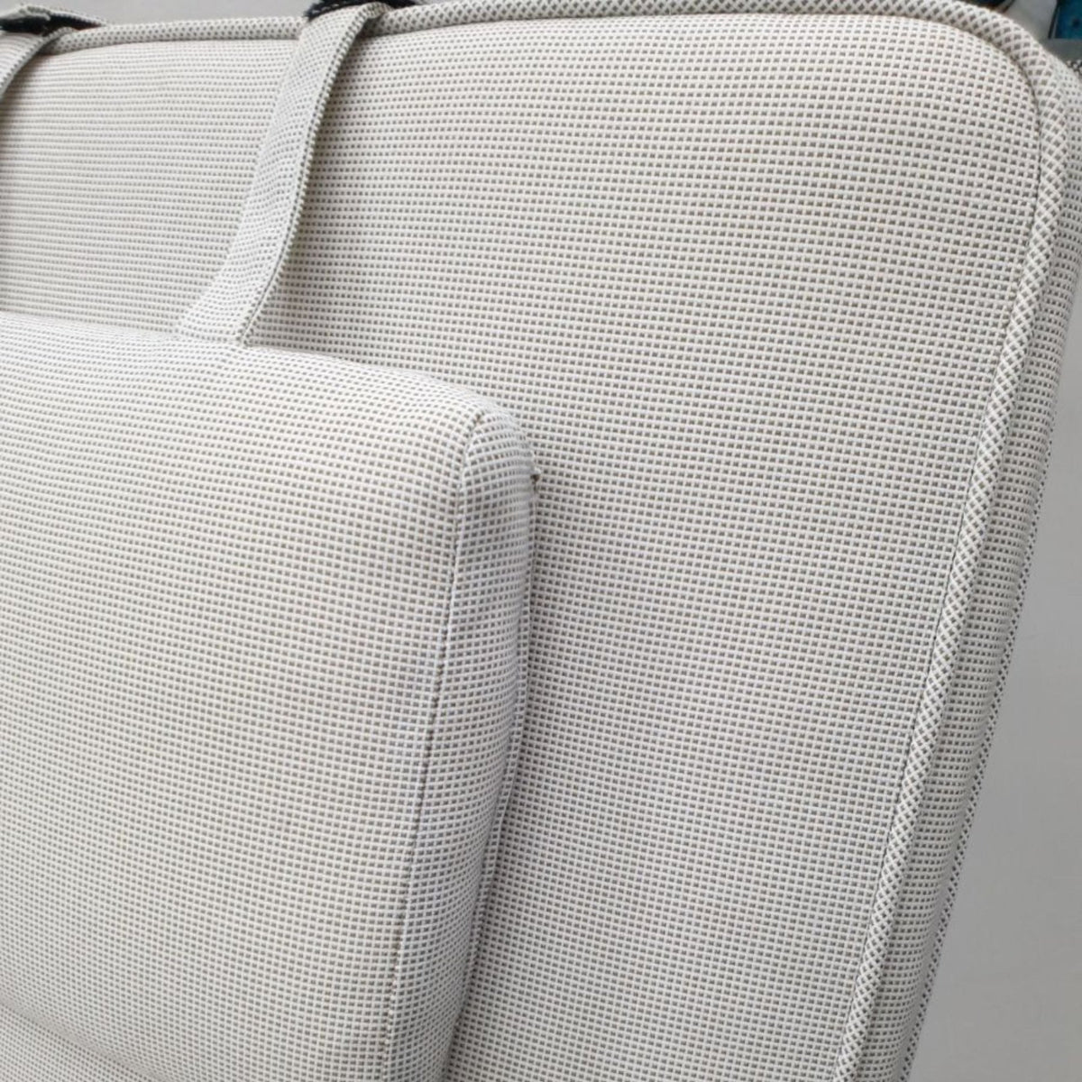 Shelta Sunlounge Cushion with Headrest - Oatmeal - Lume Outdoor Living