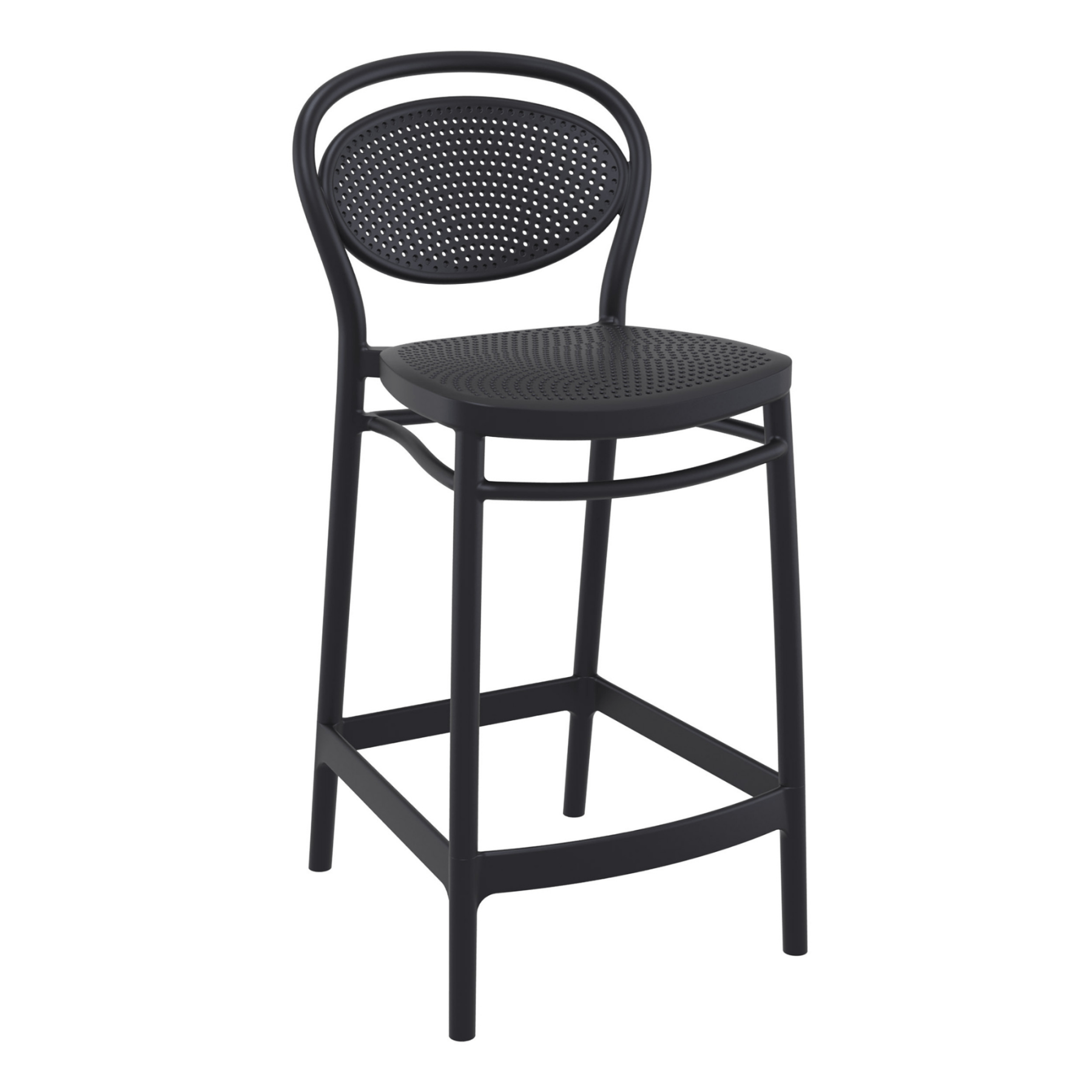 Siesta Marcel Resin Outdoor/Indoor Bar Stool 65cm seat height - 6 colour options - Lume Outdoor Living