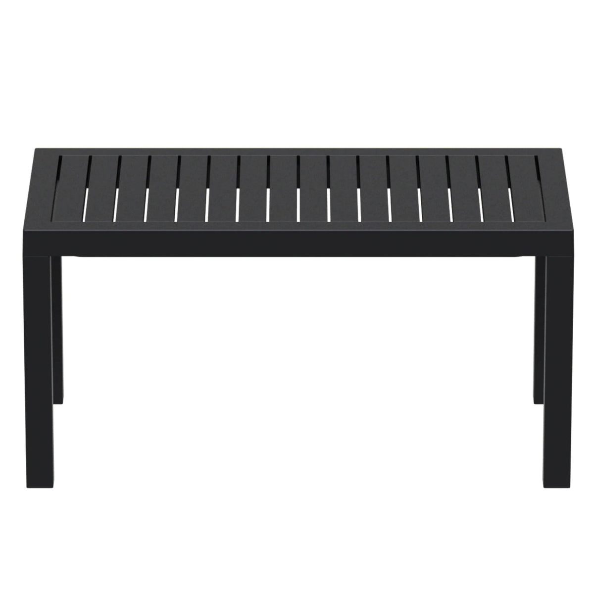 Siesta Ocean 90x45cm Coffee Table - Black - Commercial Grade - Lume Outdoor Living