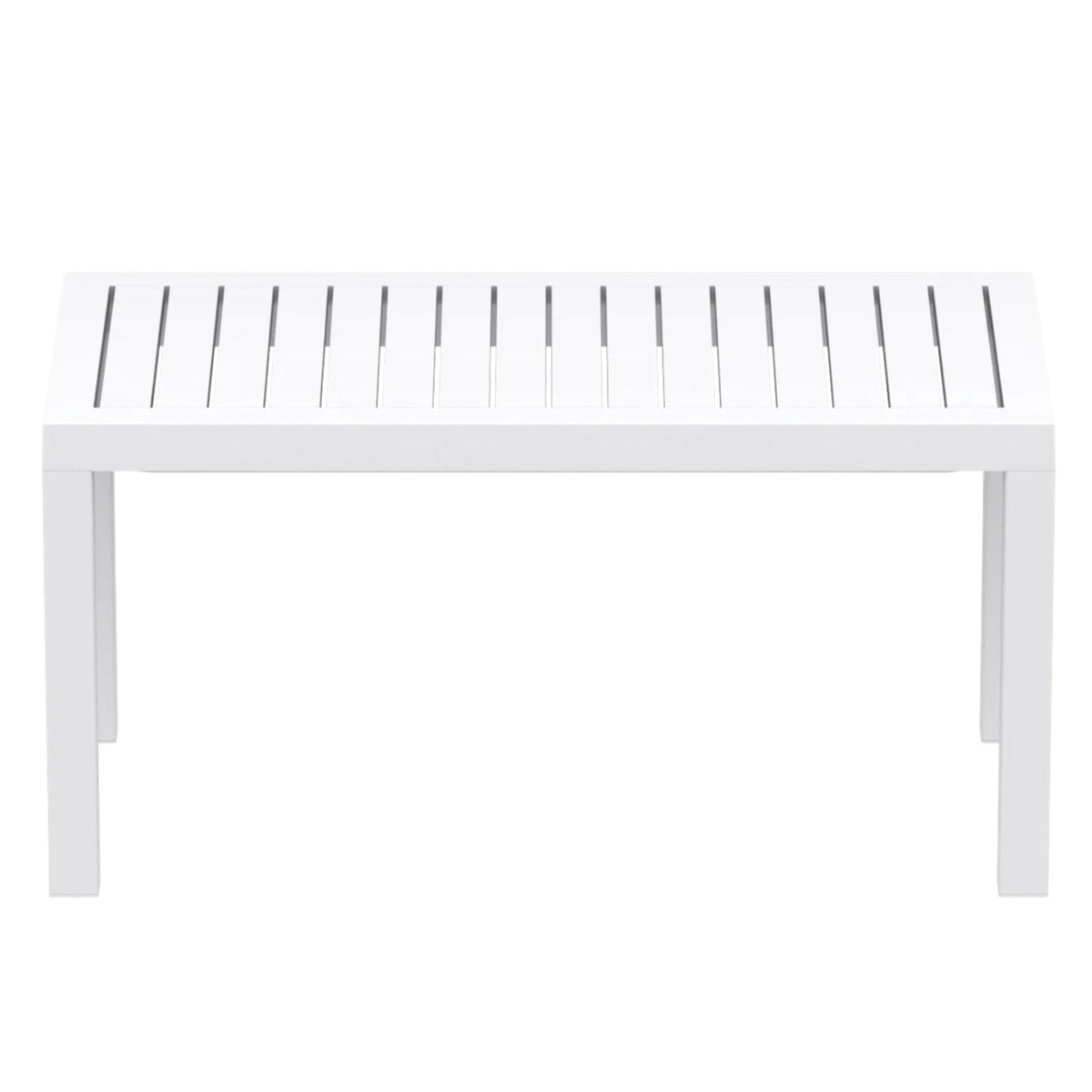 Siesta Ocean 90x45cm Coffee Table - White - Commercial Grade - Lume Outdoor Living