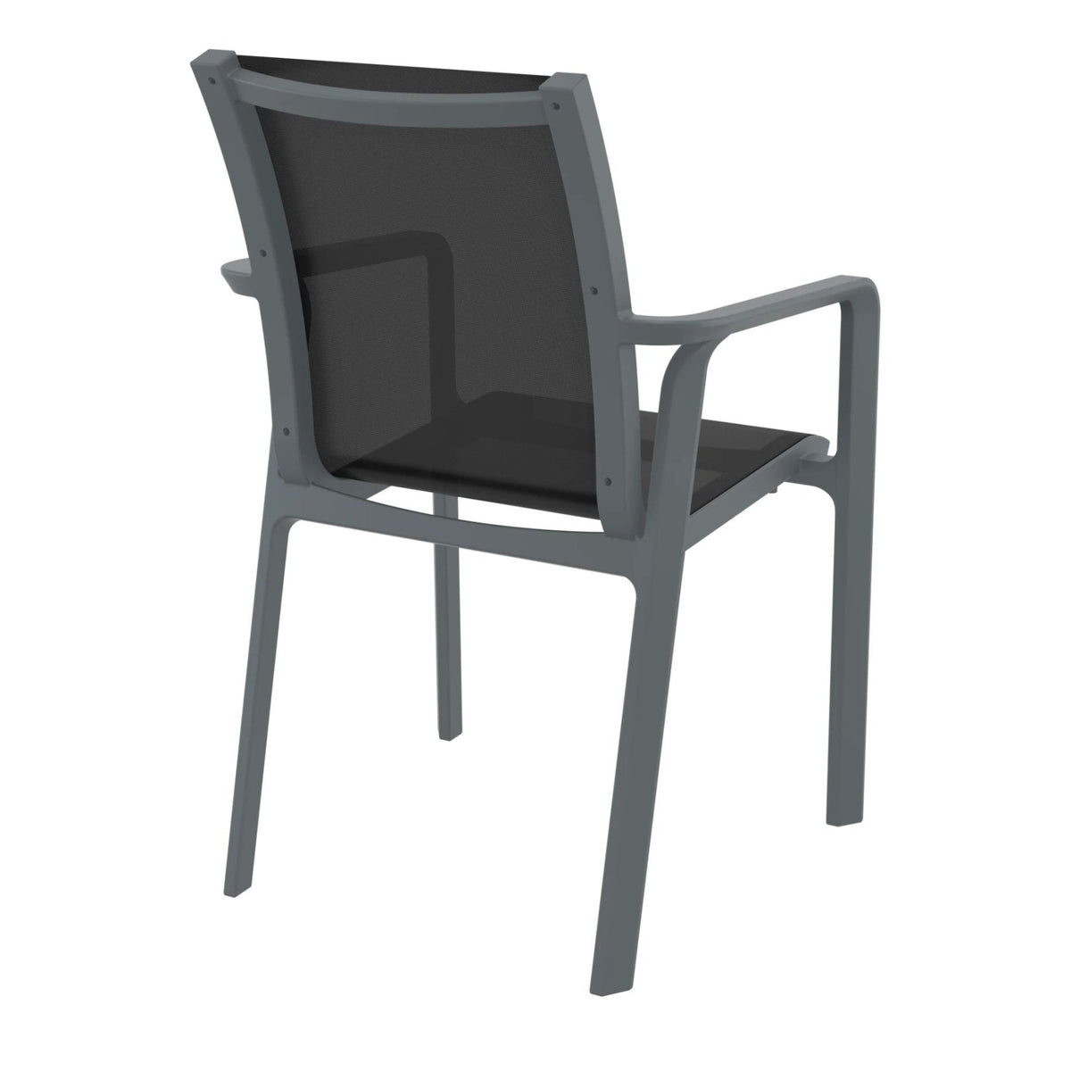 Siesta Pacific Dining Chair - Anthracite - Commercial Grade - Lume Outdoor Living