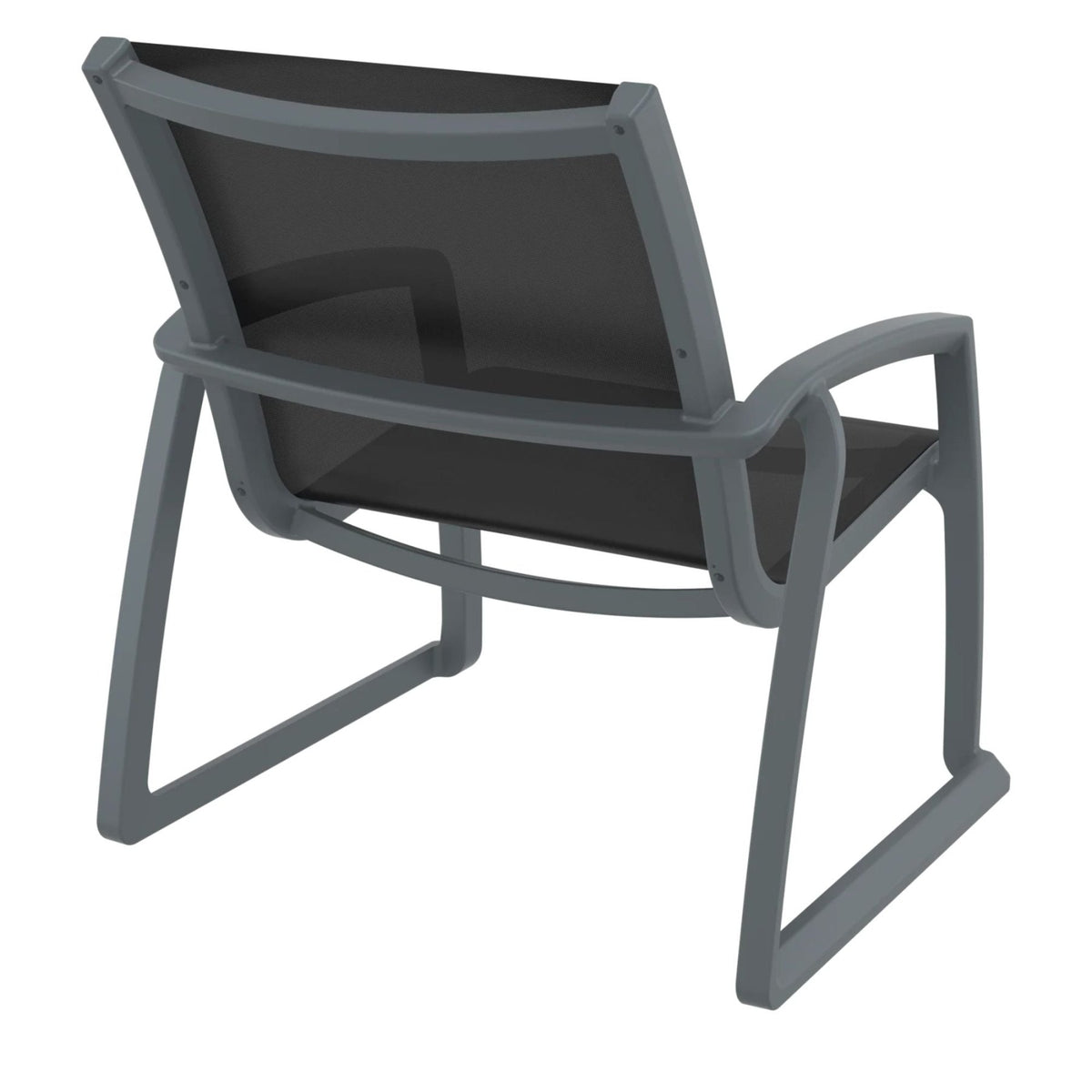 Siesta Pacific Single Lounge Chair - Anthracite - Commercial Grade - Lume Outdoor Living