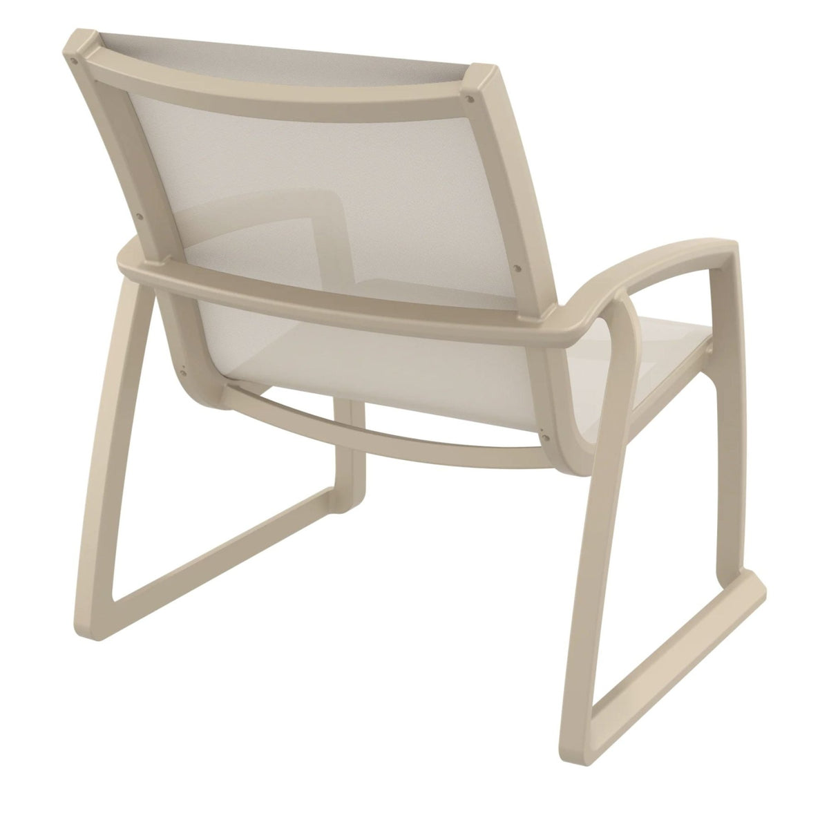 Siesta Pacific Single Lounge Chair - Taupe - Commercial Grade - Lume Outdoor Living