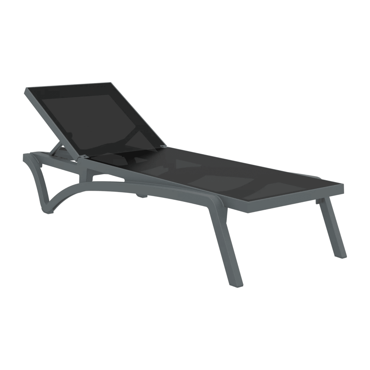 Siesta Pacific Sunlounge - Anthracite - Commercial Grade - Lume Outdoor Living