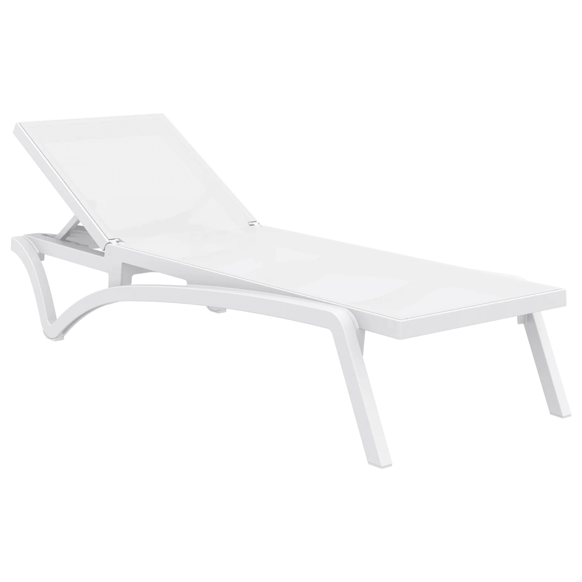 Siesta Pacific Sunlounge - White - Commercial Grade - Lume Outdoor Living