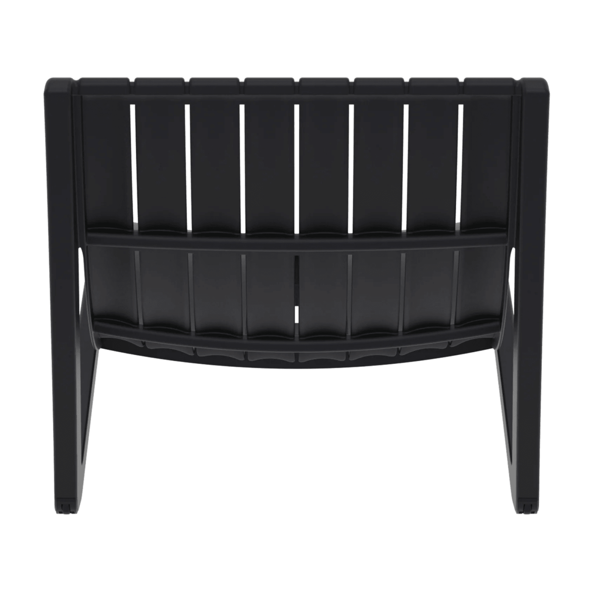 Siesta Slim Sunlounge - Black - Commercial Grade - Lume Outdoor Living