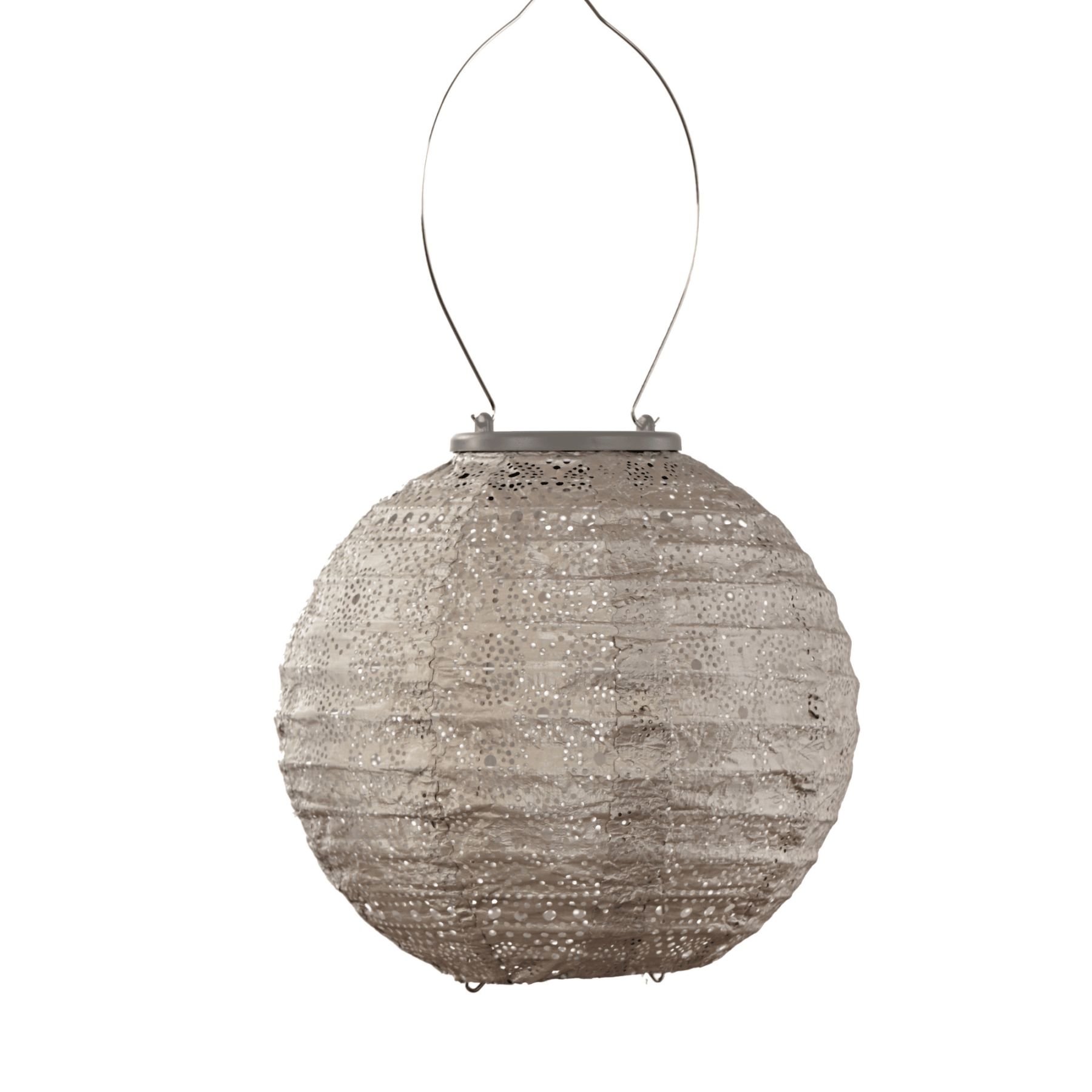 Spectare Round 20 - Solar Lantern - Light Taupe - Lumiz - Lume Outdoor Living