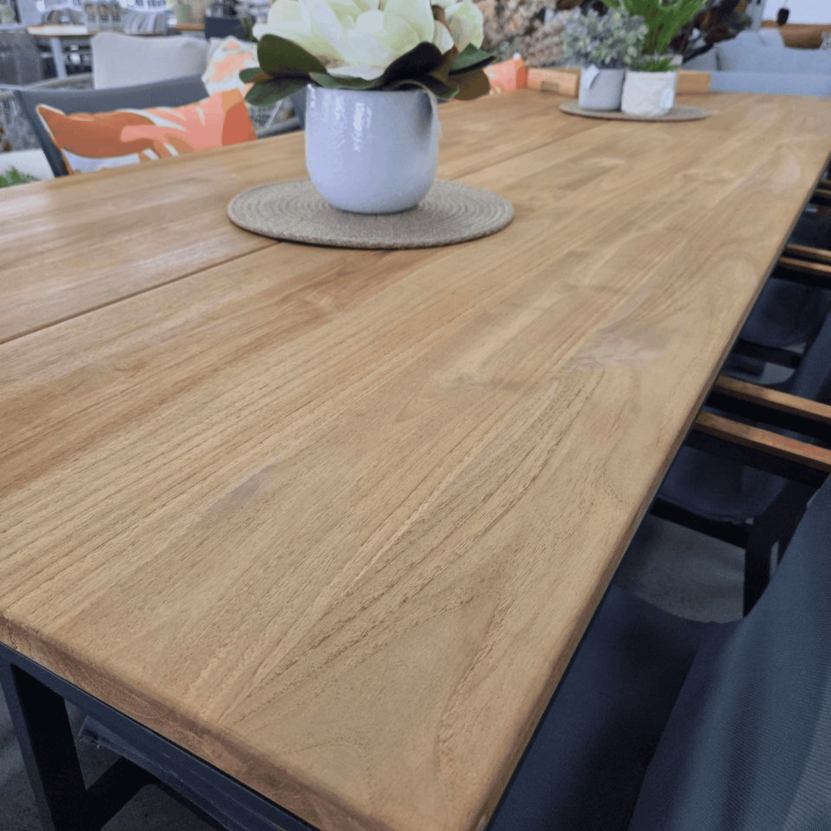 Stockholm & Cortez 280x100cm 9pce Dining Setting - Lume Outdoor Living