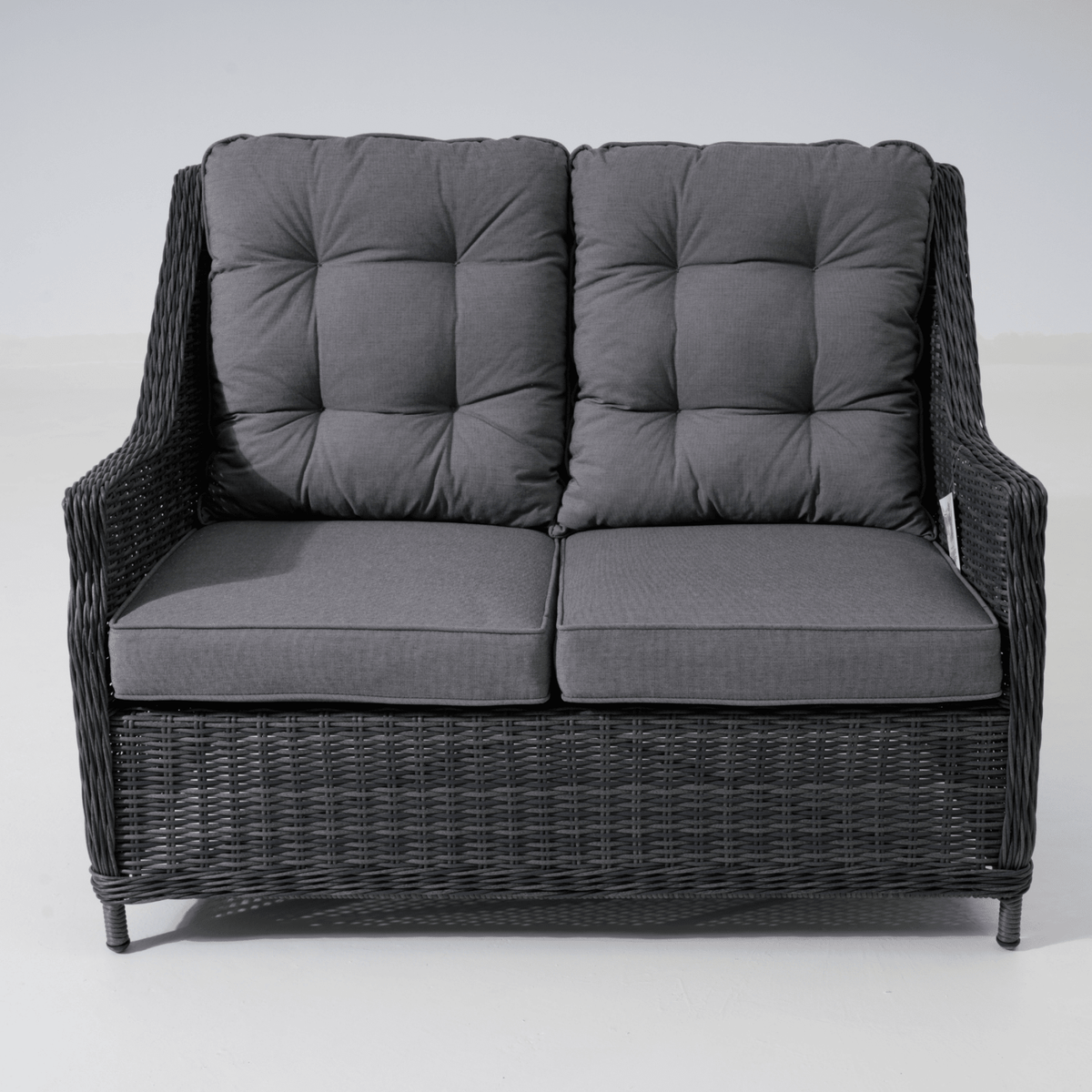 Swiss 4pce Lounge Setting with 2-seater - Castle Grey - Lume Outdoor Living