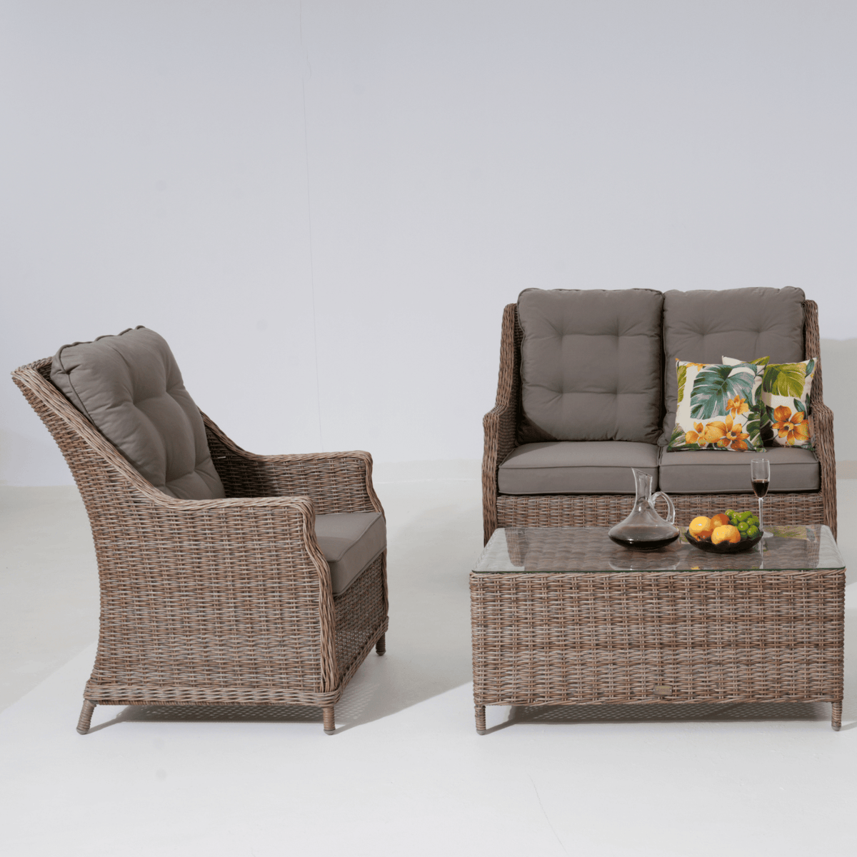 Swiss 4pce Lounge Setting with 2-seater - Marina - Lume Outdoor Living