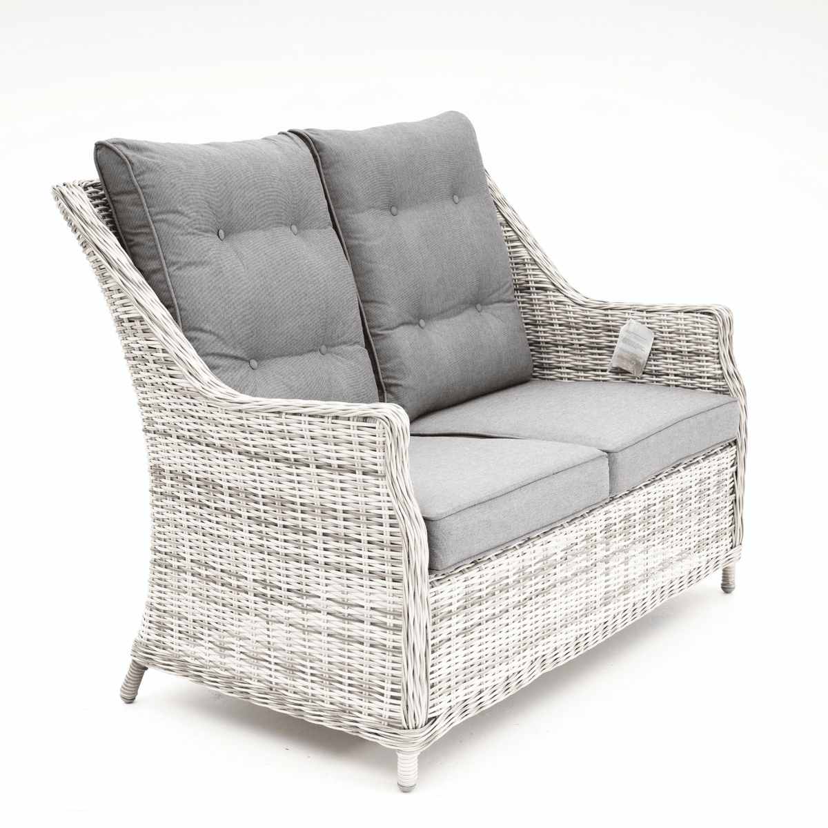 Swiss 4pce Lounge Setting with 2-seater - Zen White - Lume Outdoor Living
