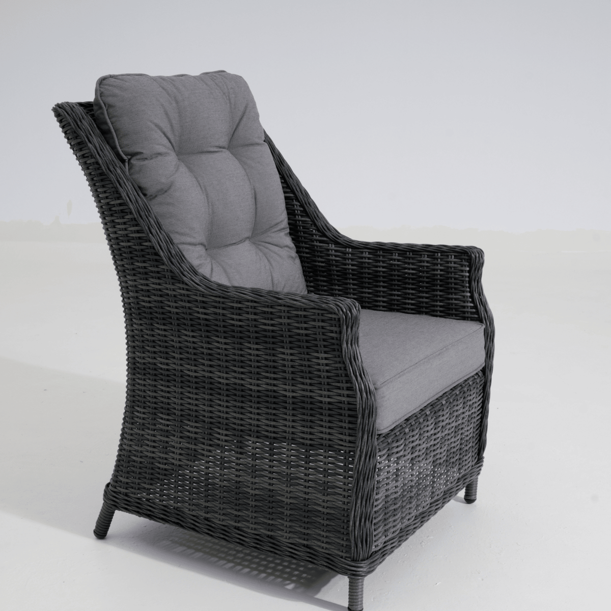 Swiss 4pce Lounge Setting with 3-seater - Castle Grey - Lume Outdoor Living