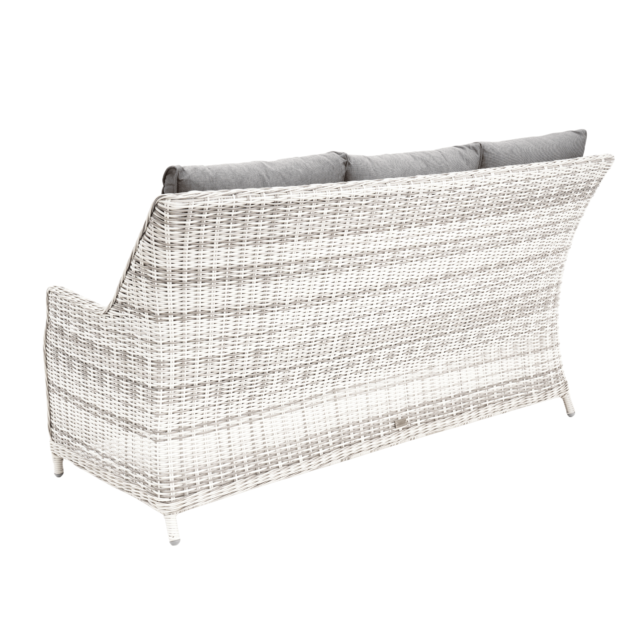 Swiss 6pce Outdoor Lounge Dining Wicker Set with Recliners - Zen White