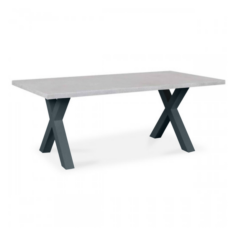 Switch GRC 'industrial' outdoor dining table for 6