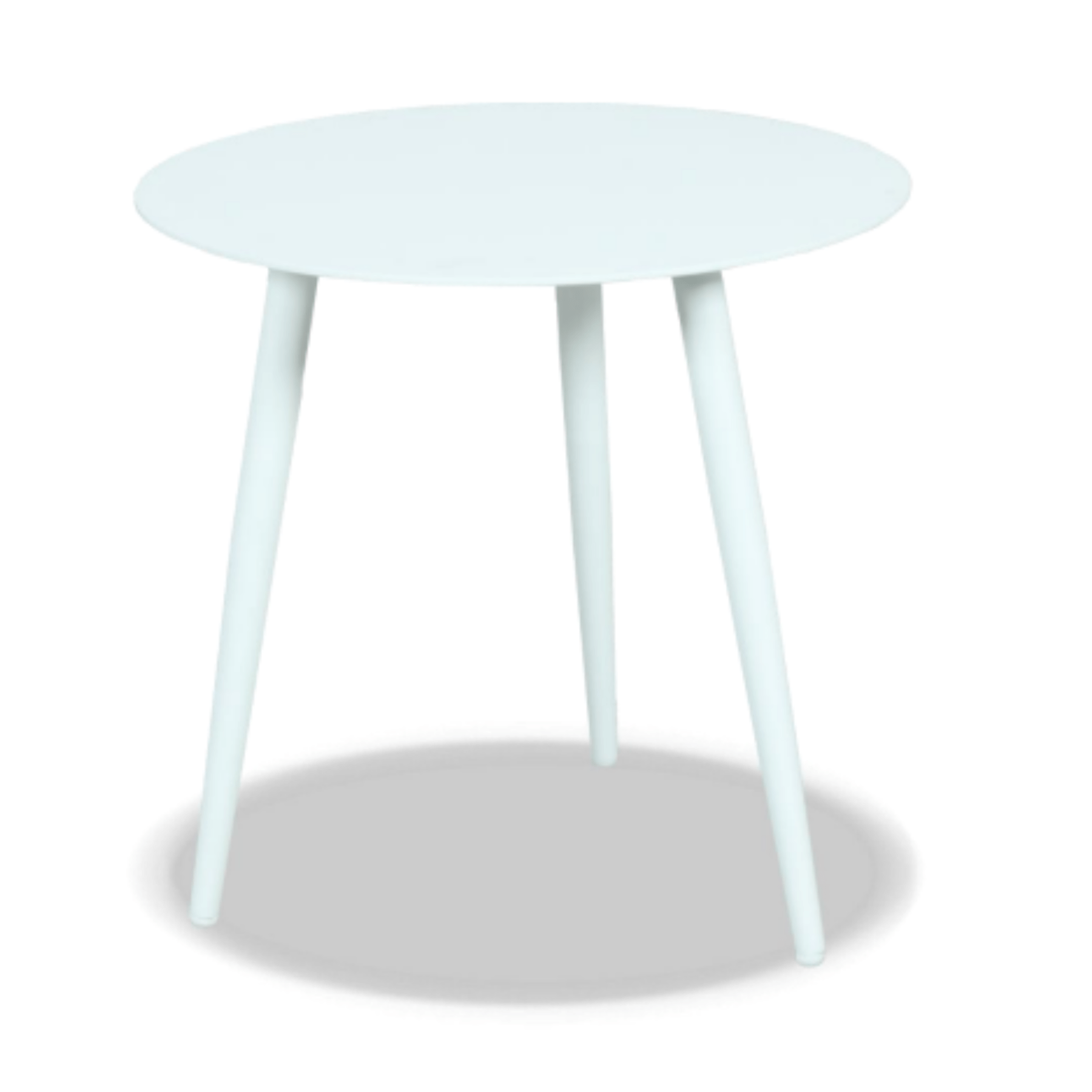 Syros Outdoor Side Table White 50cm - Lume Outdoor Living