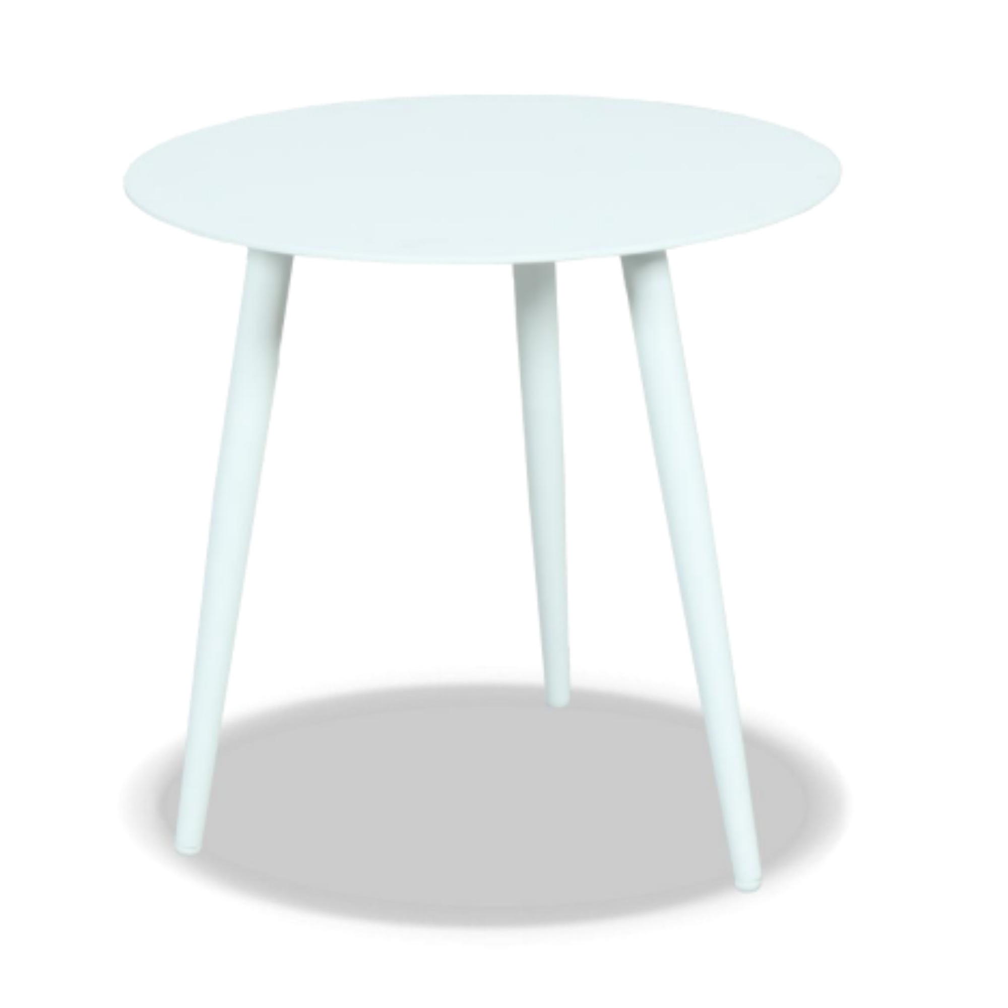 Syros Outdoor Side Table White 50cm