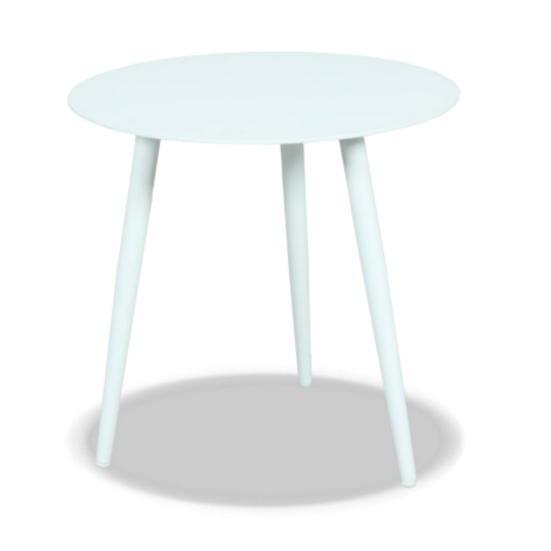 Syros Outdoor Side Table White 50cm