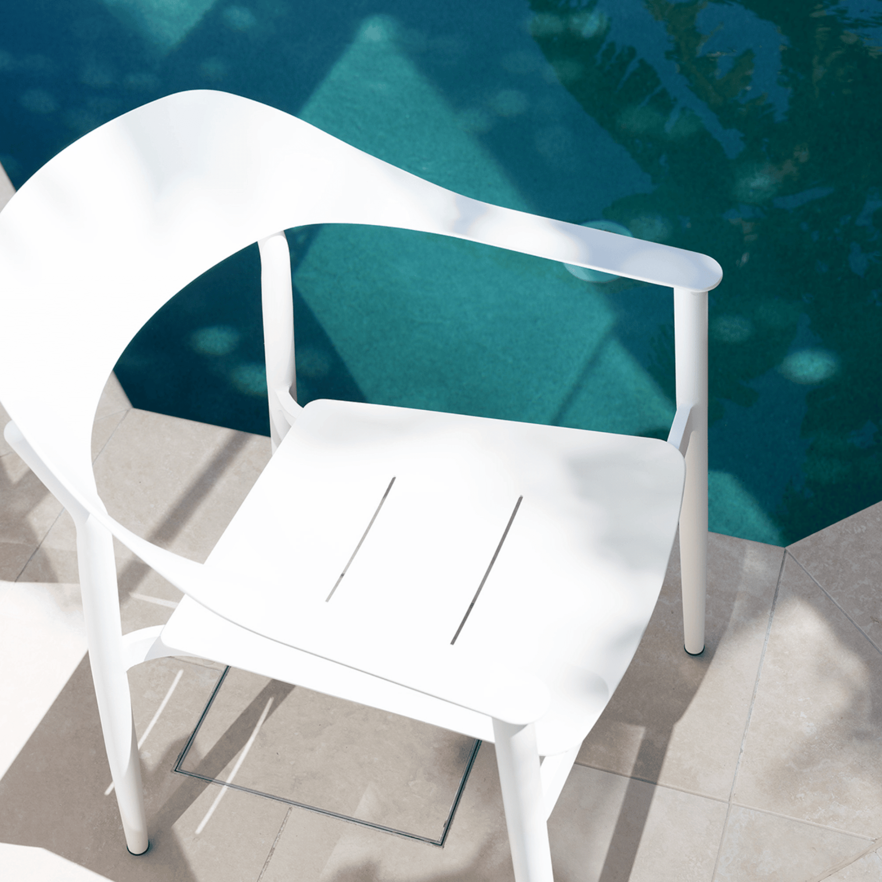 Tala Outdoor Dining Chair White - Lume Outdoor Living