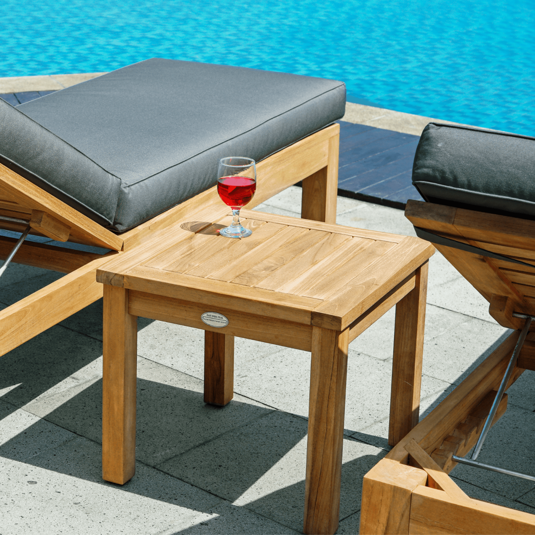 Teak Side Table 50cm - Lume Outdoor Living