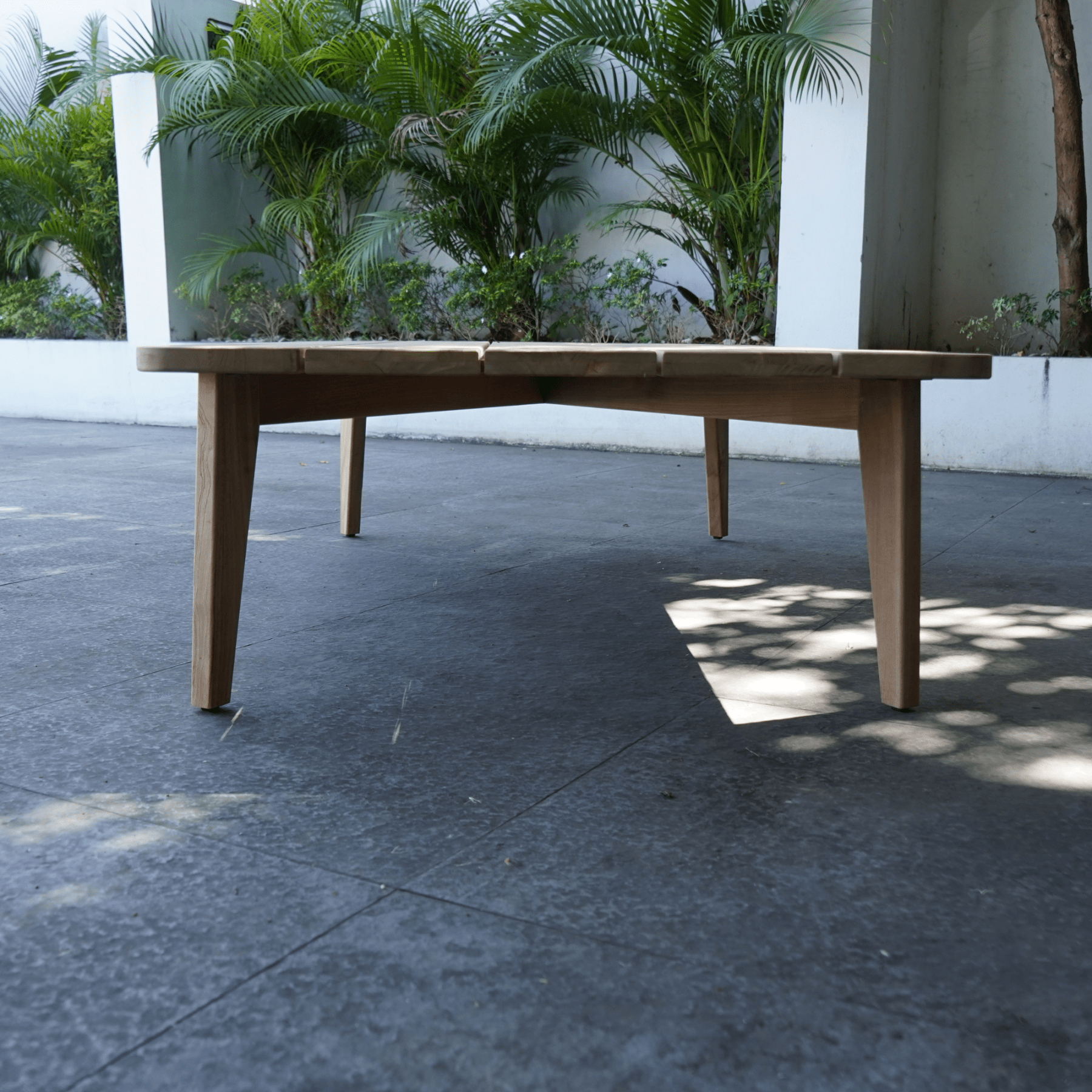 Toulon teak large outdoor coffee table 140 x 85cm - Lume Outdoor Living