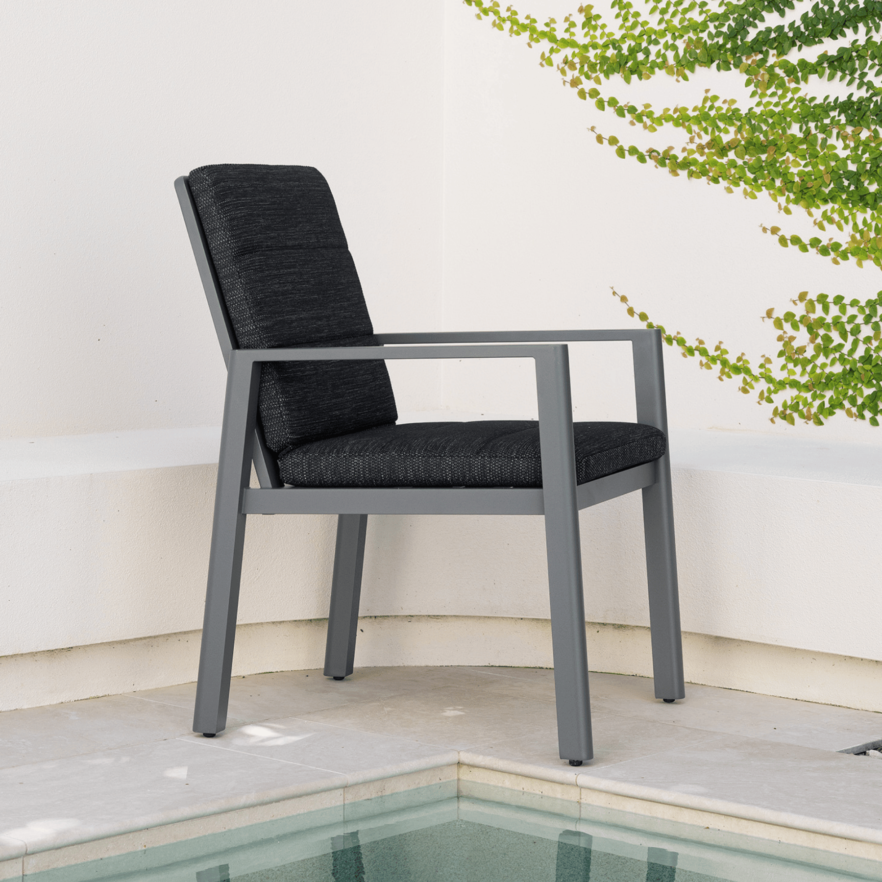 Trend Outdoor Dining Chair - Charcoal - Lume Outdoor Living