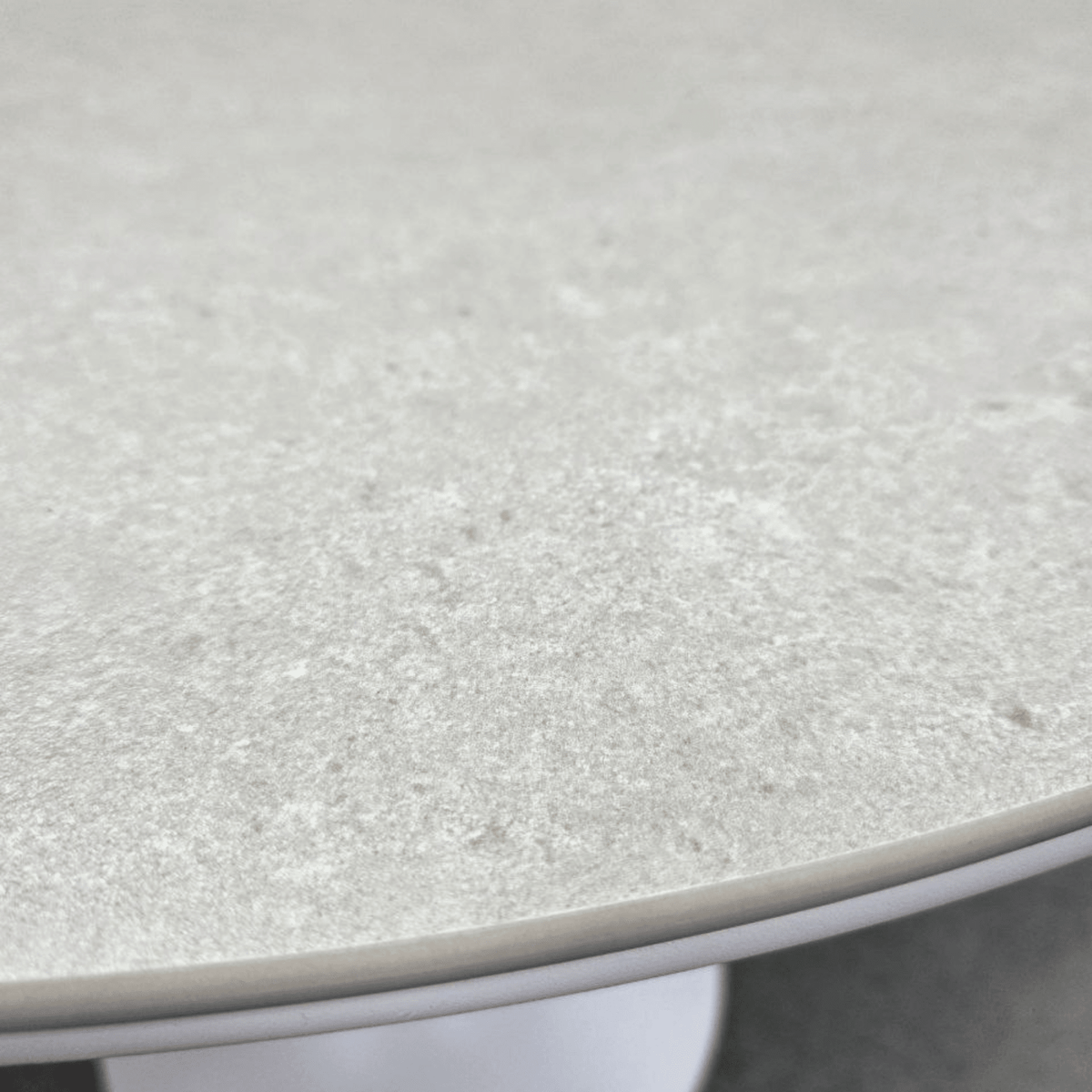 Tulip 120cm Round Dining Table - White - Lume Outdoor Living