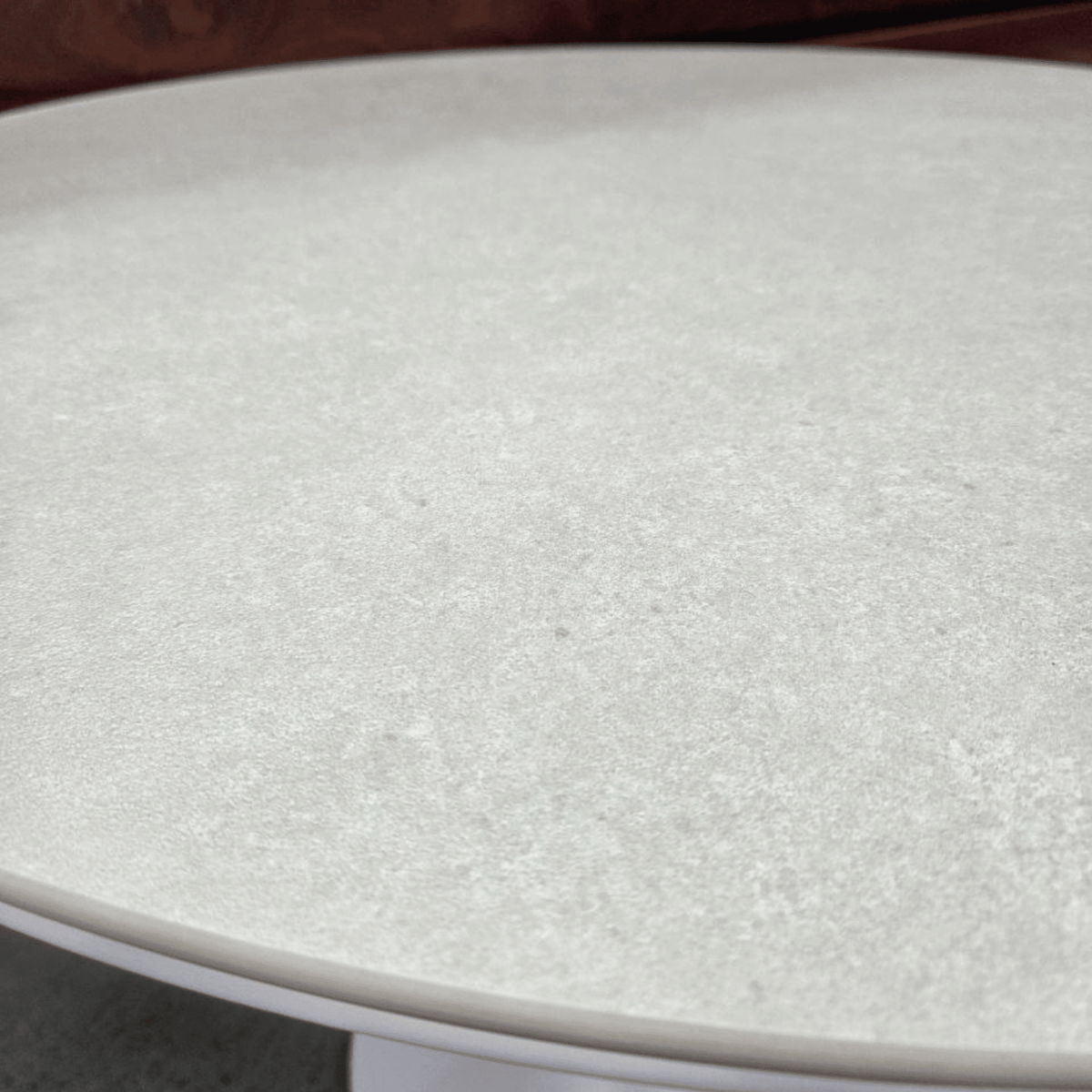 Tulip 90cm Round Dining Table - White - Lume Outdoor Living