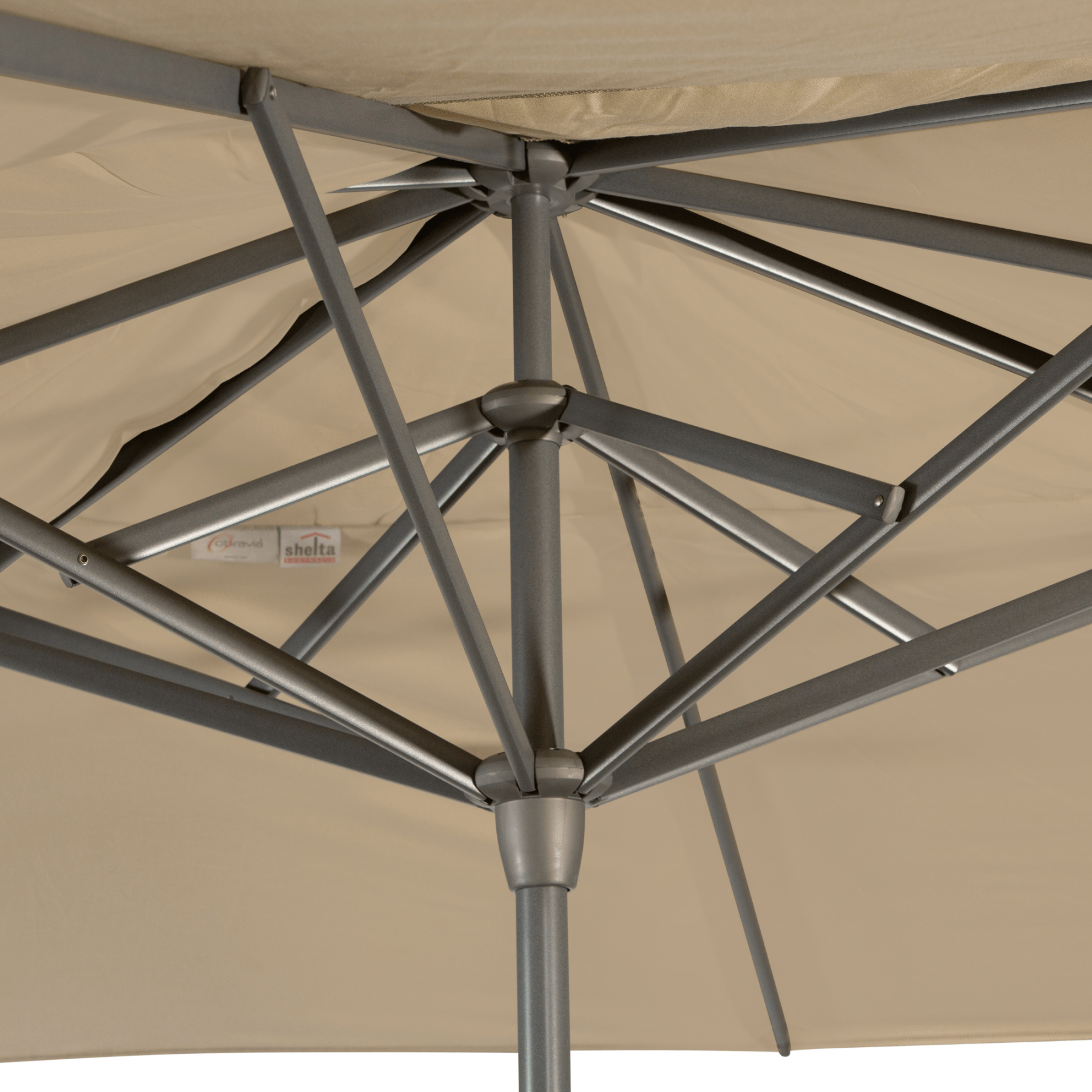 Vigo Elite Umbrella 4x3m Charcoal O'bravia - Lume Outdoor Living