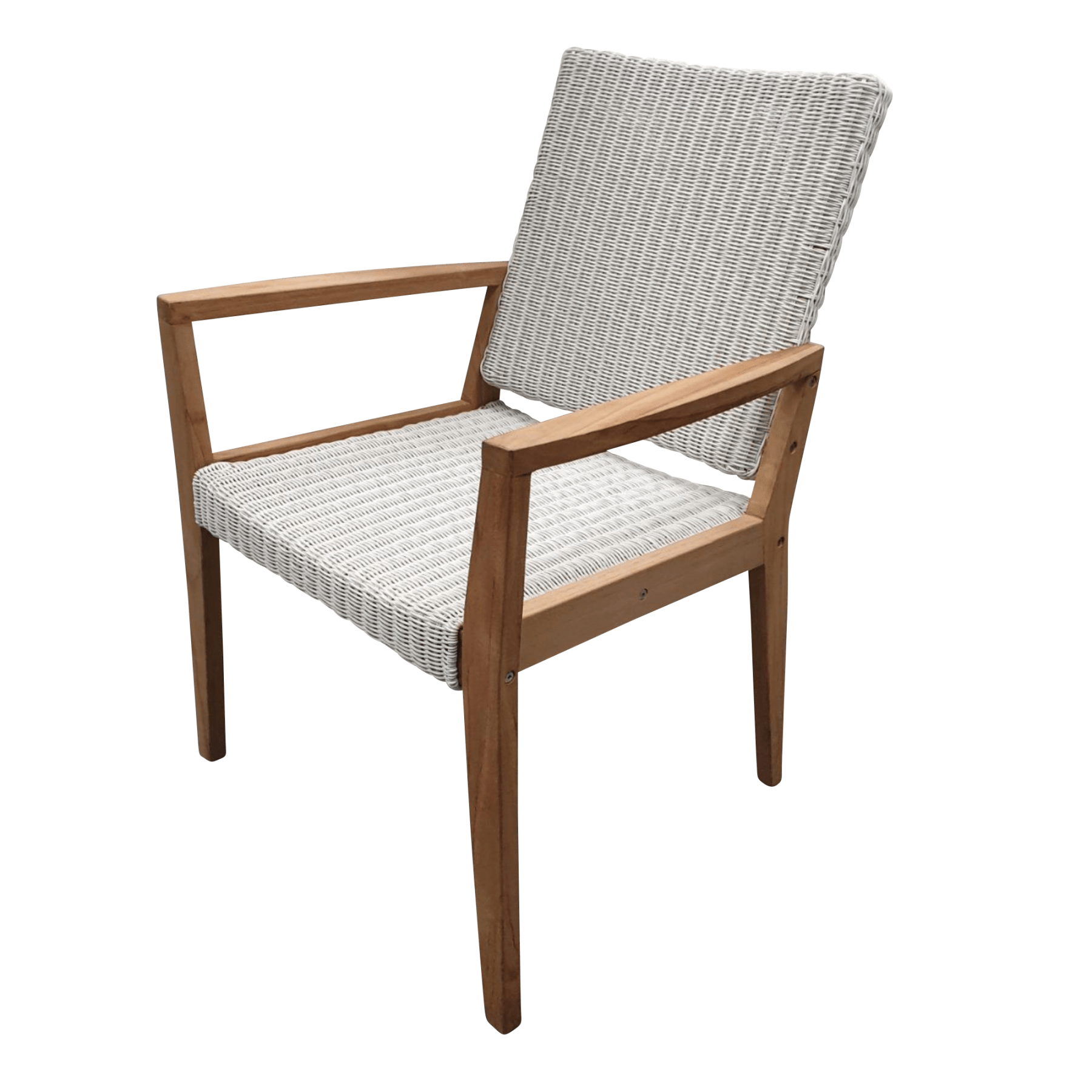 Winton Wicker Outdoor Dining Chair - fantasy white - Lume Outdoor Living