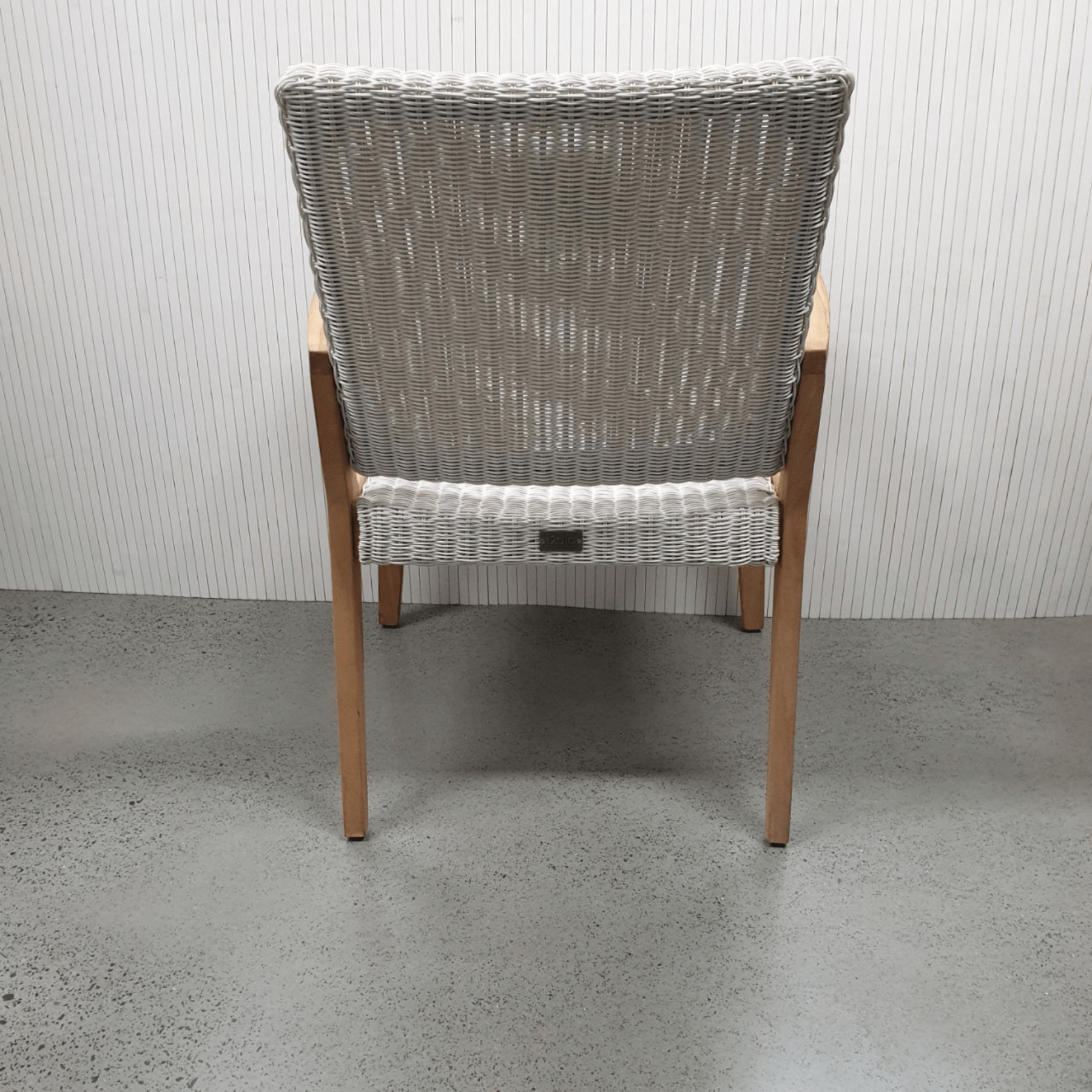 Winton Wicker Outdoor Dining Chair - fantasy white - Lume Outdoor Living