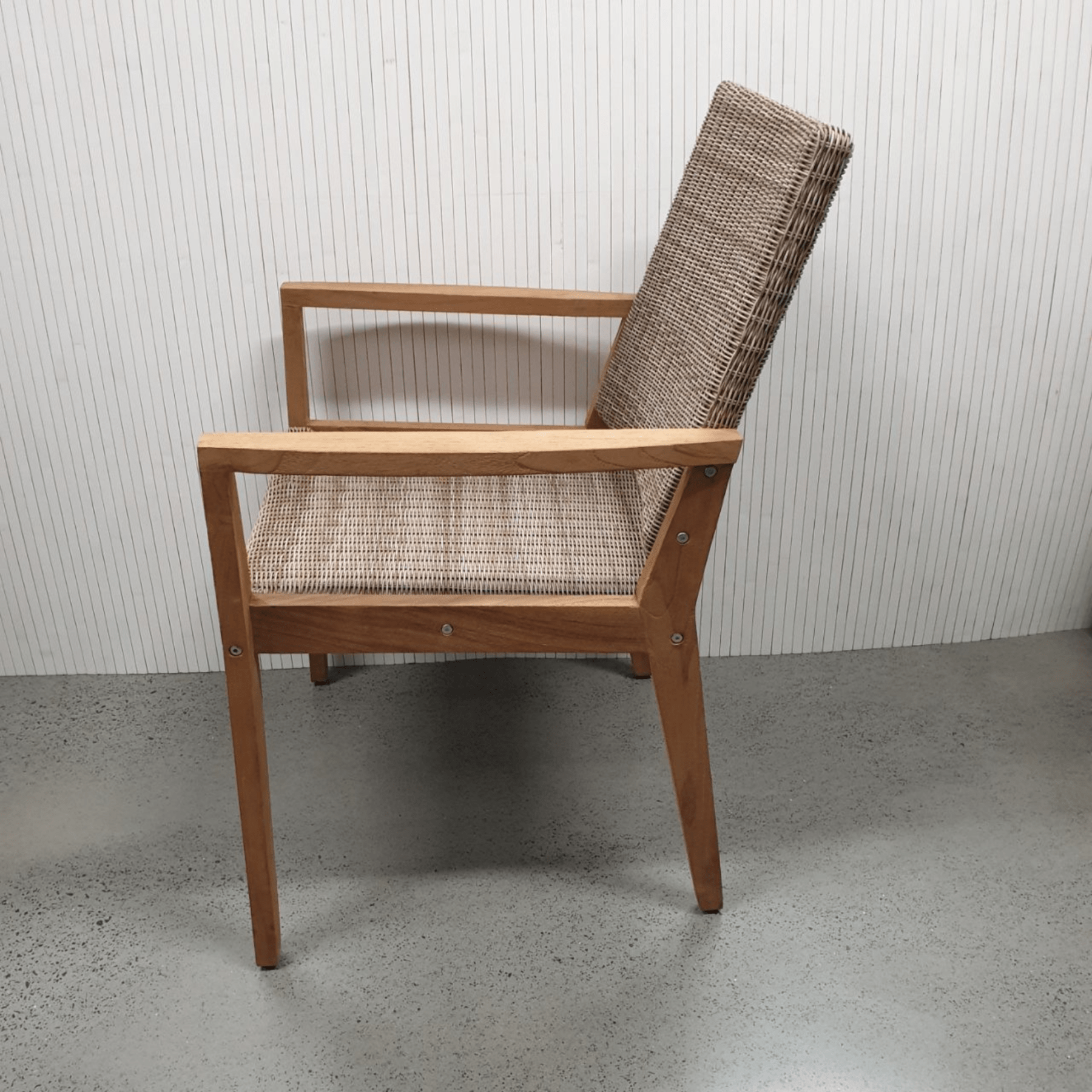 Winton Wicker Outdoor Dining Chair - irish coffee - Lume Outdoor Living