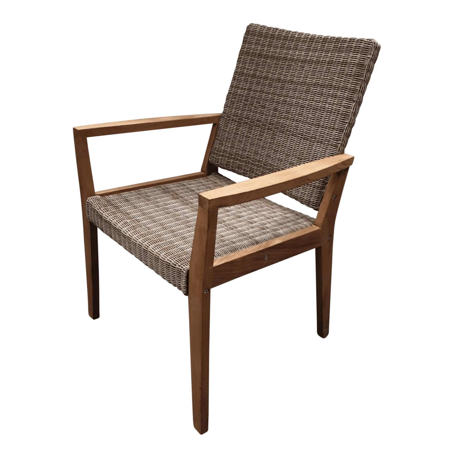 Winton Wicker Outdoor Dining Chair - irish coffee - Lume Outdoor Living