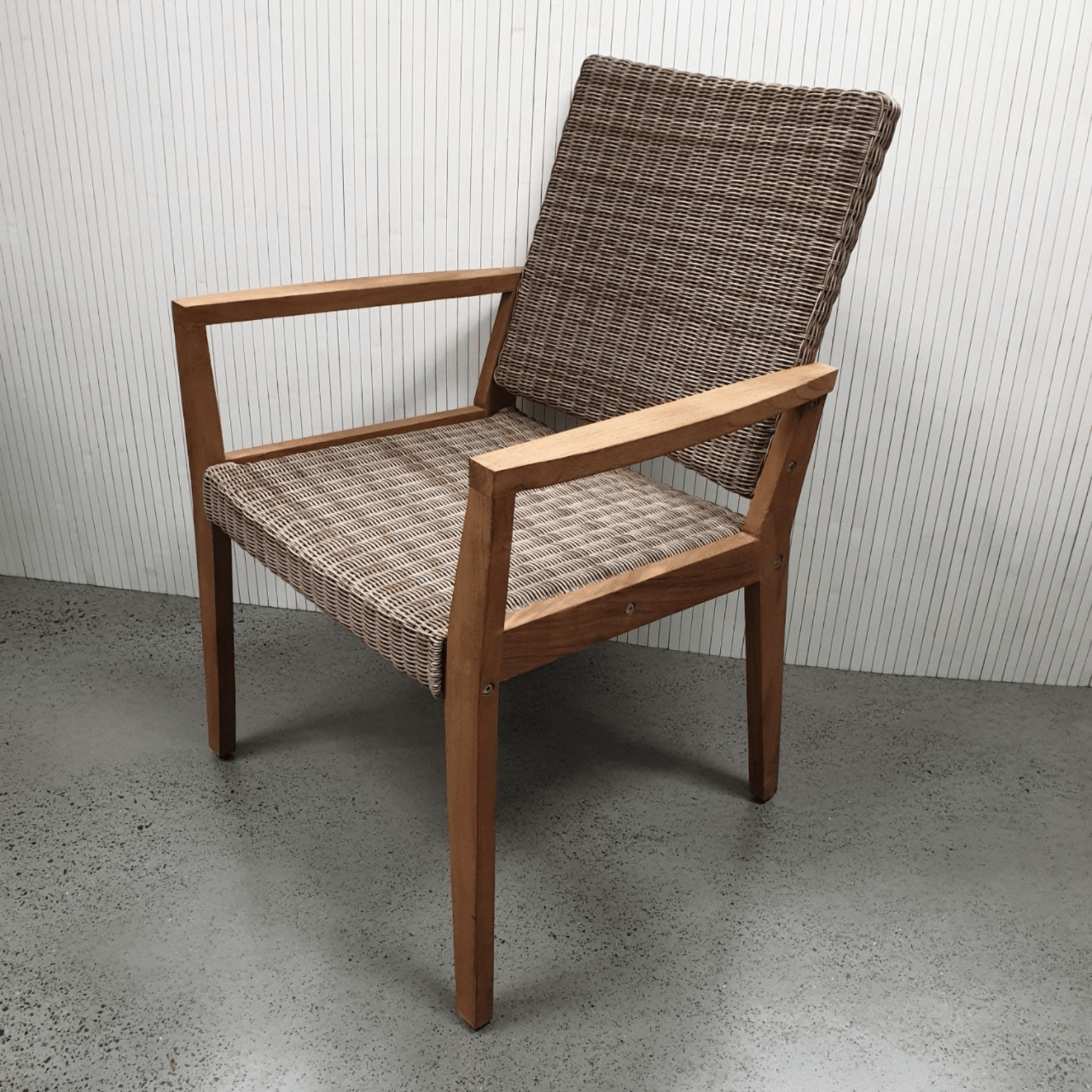 Winton Wicker Outdoor Dining Chair - irish coffee - Lume Outdoor Living