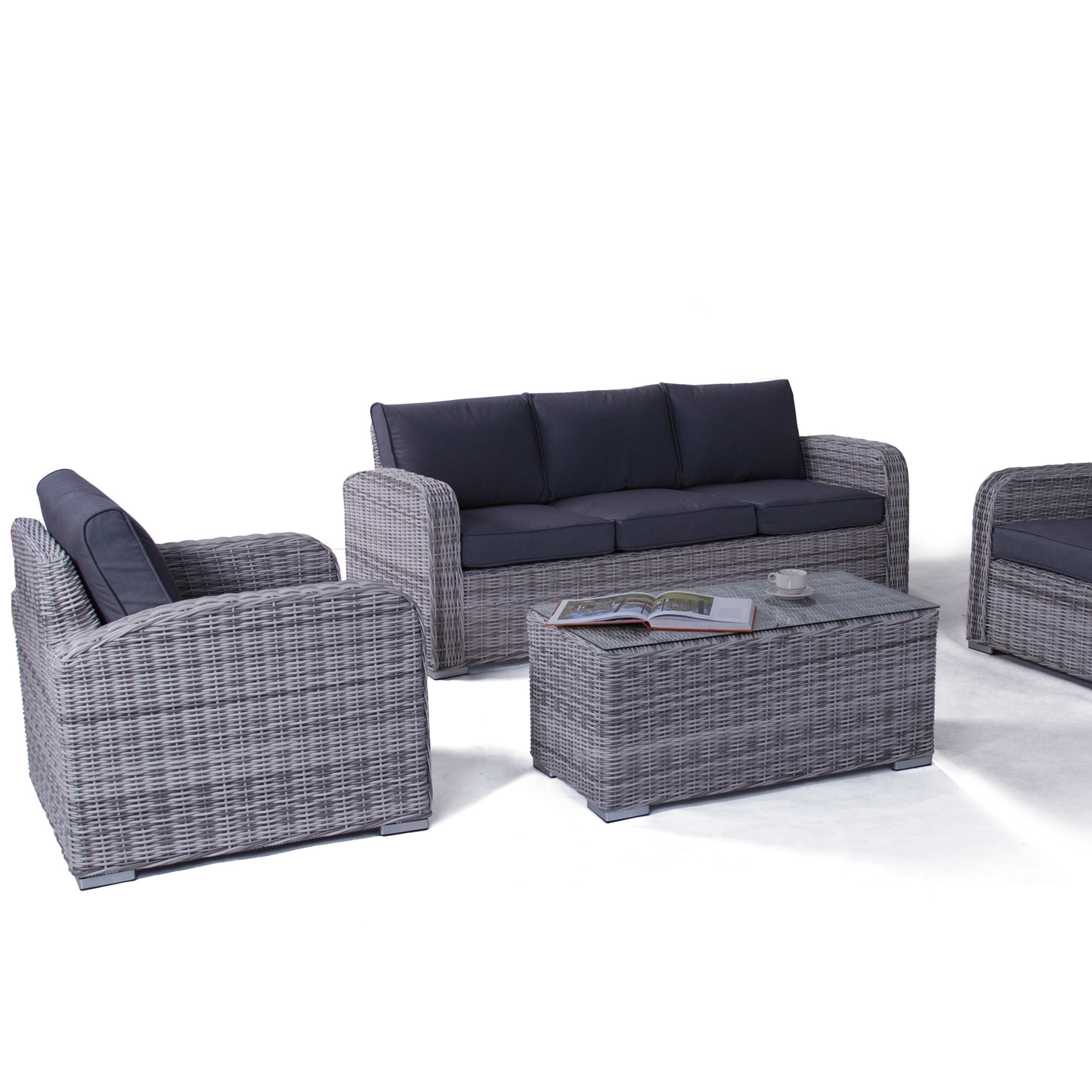 Miami 4pce Outdoor Wicker Lounge