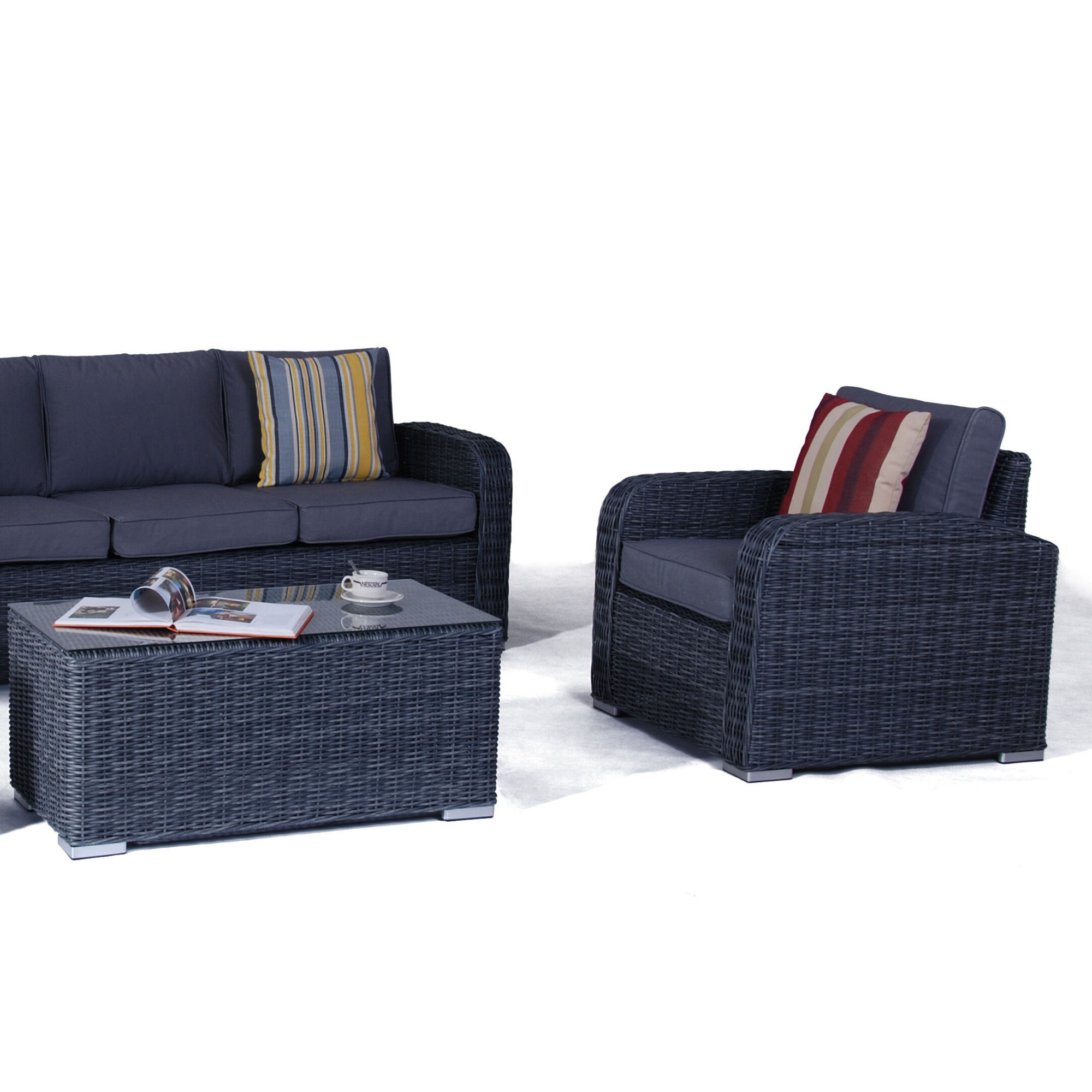 Miami 4pce Outdoor Wicker Lounge