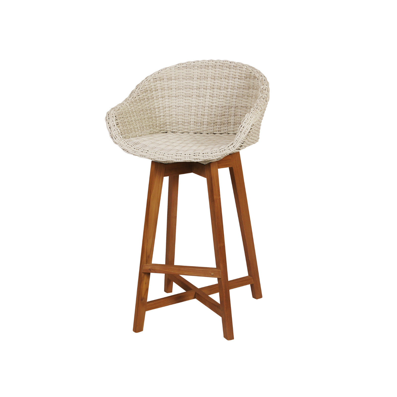 Admiral Wicker Outdoor Bar Chair