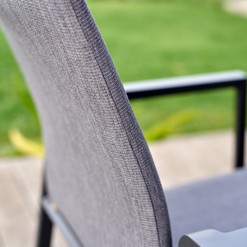 Bronte outdoor dining chair - charcoal