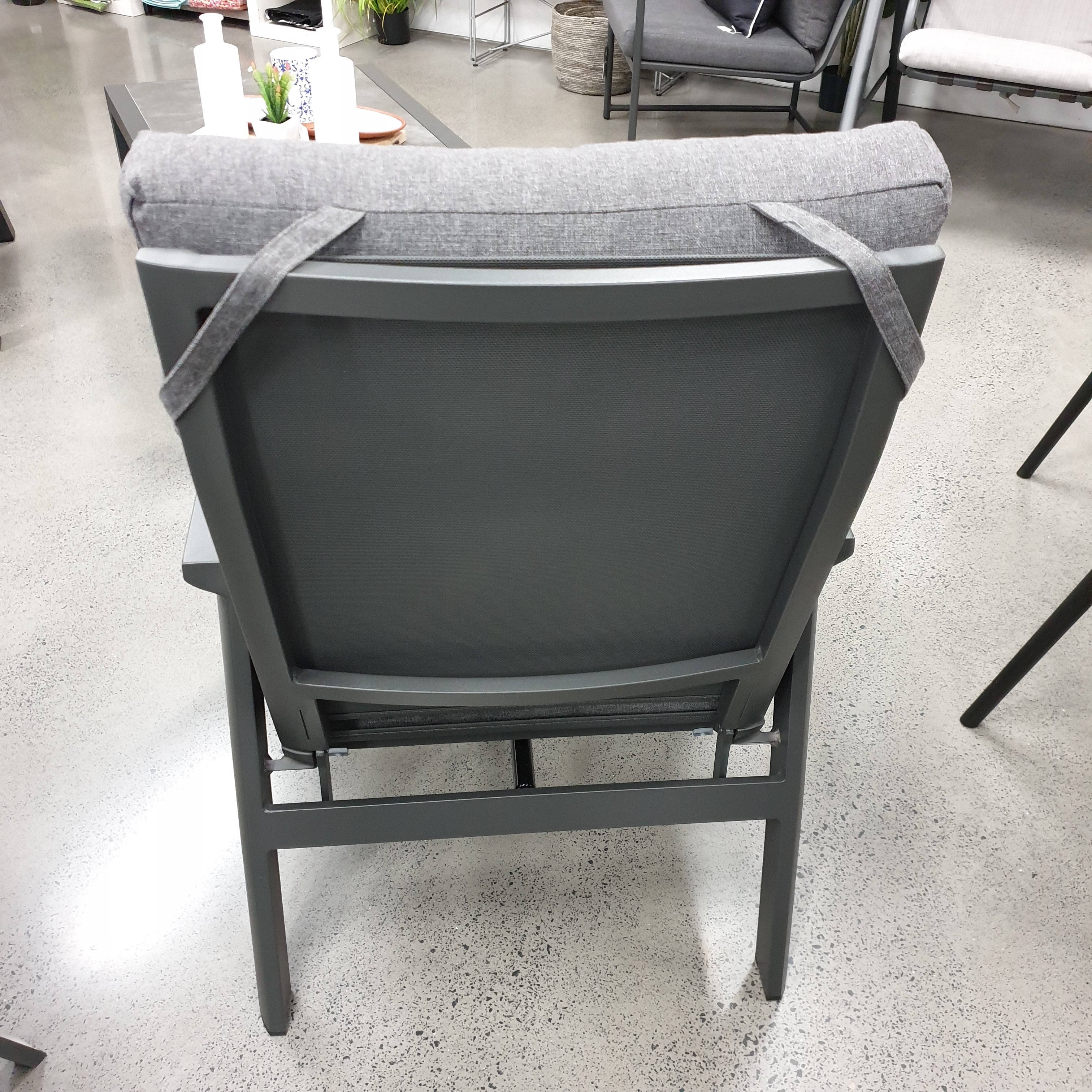 Ballina Outdoor Recliner Chair - charcoal