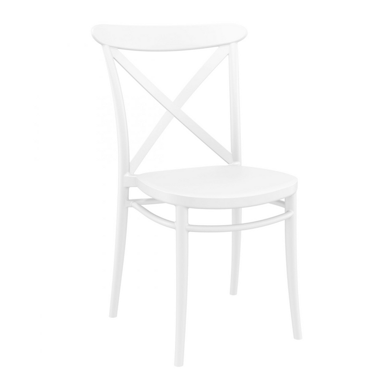 cross chair white