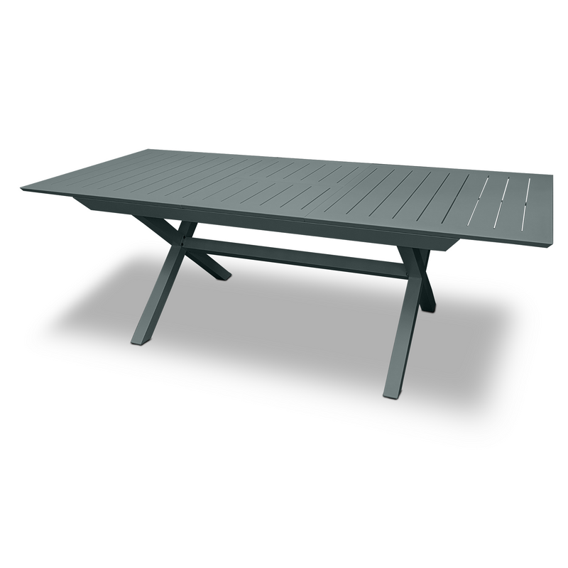 Tango extension table - charcoal outdoor extendable dining table